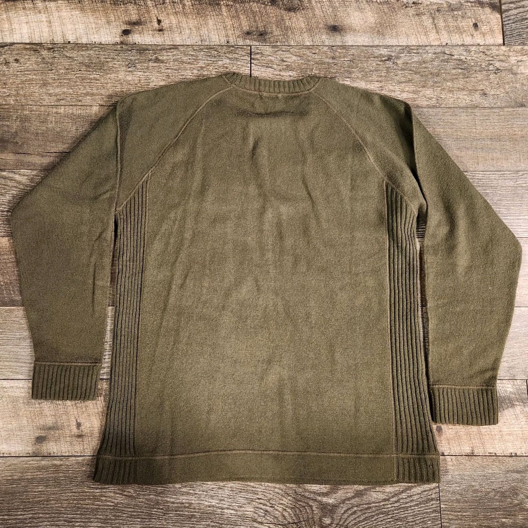 The North Face The North Face Sweater Mens Large Olive Green Wool Blend Crewneck Raglan Logo Size US L / EU 52-54 / 3 - 7 Thumbnail