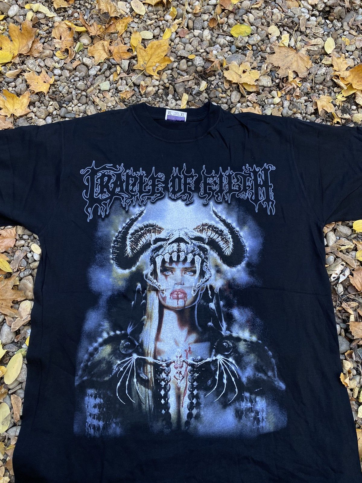 Band Tees × Vintage Vintage 90s Cradle Of Filth fog Kiss Tee Size US XL / EU 56 / 4 - 2 Thumbnail