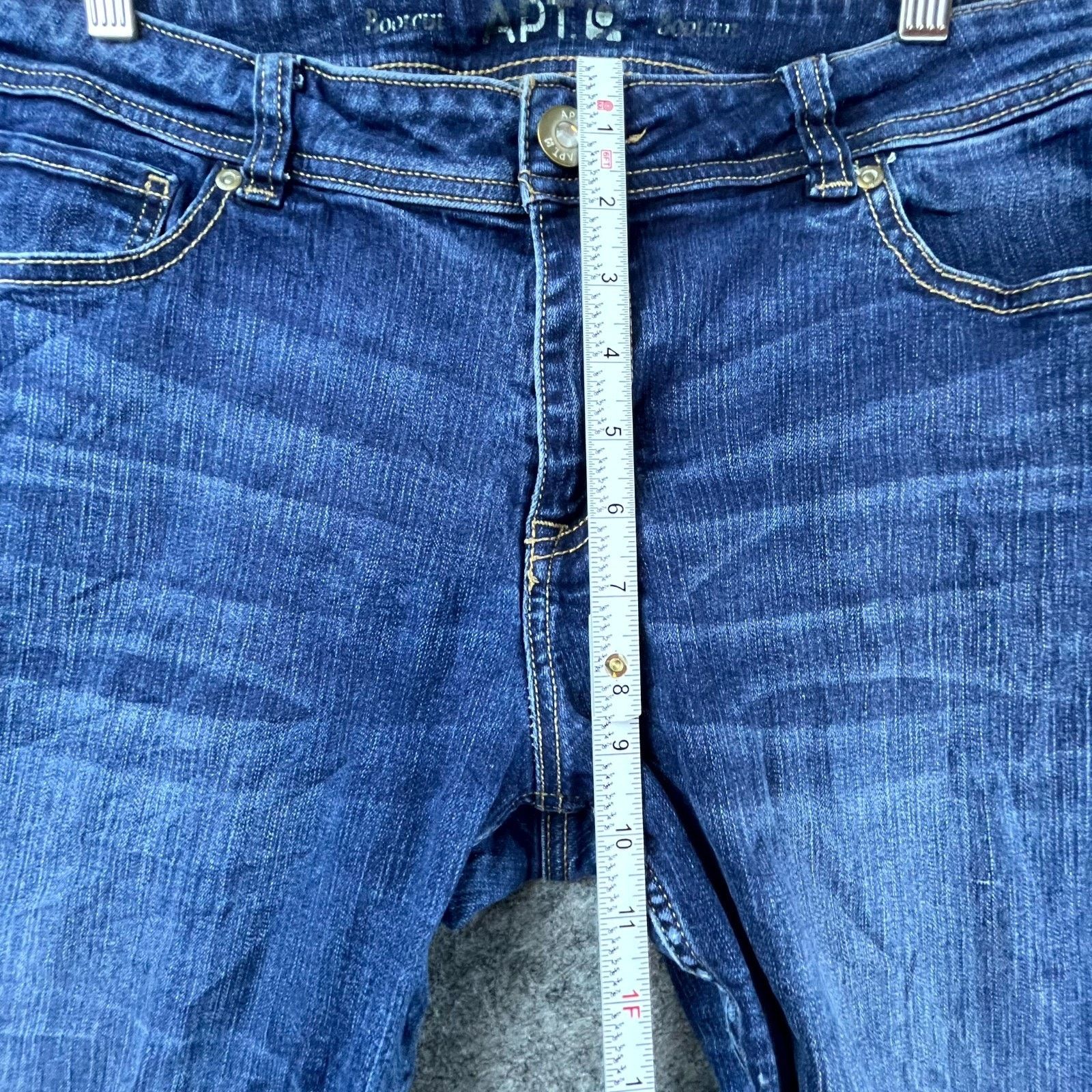 Apt. 9 Apt. 9 Jeans Womens 14 Blue Embellished Y2K Bootcut Stretch Size 36" / US 14 / IT 50 - 8 Thumbnail