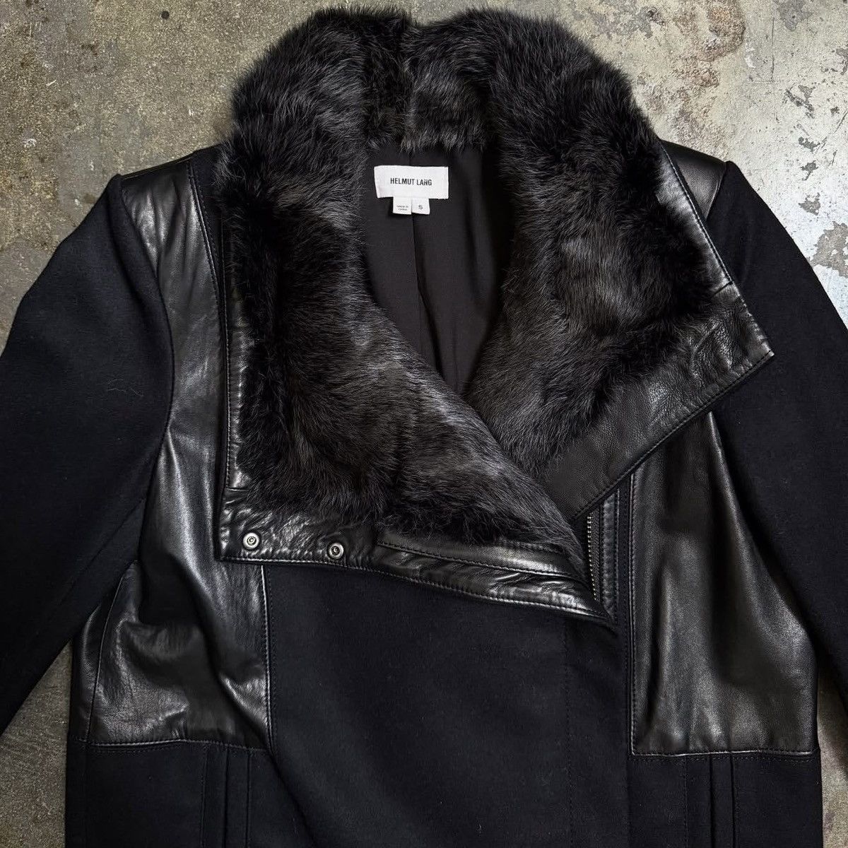 Helmut Lang HELMUT LANG RABBIT FUR TRENCH- BLACK - S Size S / US 4 / IT 40 - 3 Thumbnail
