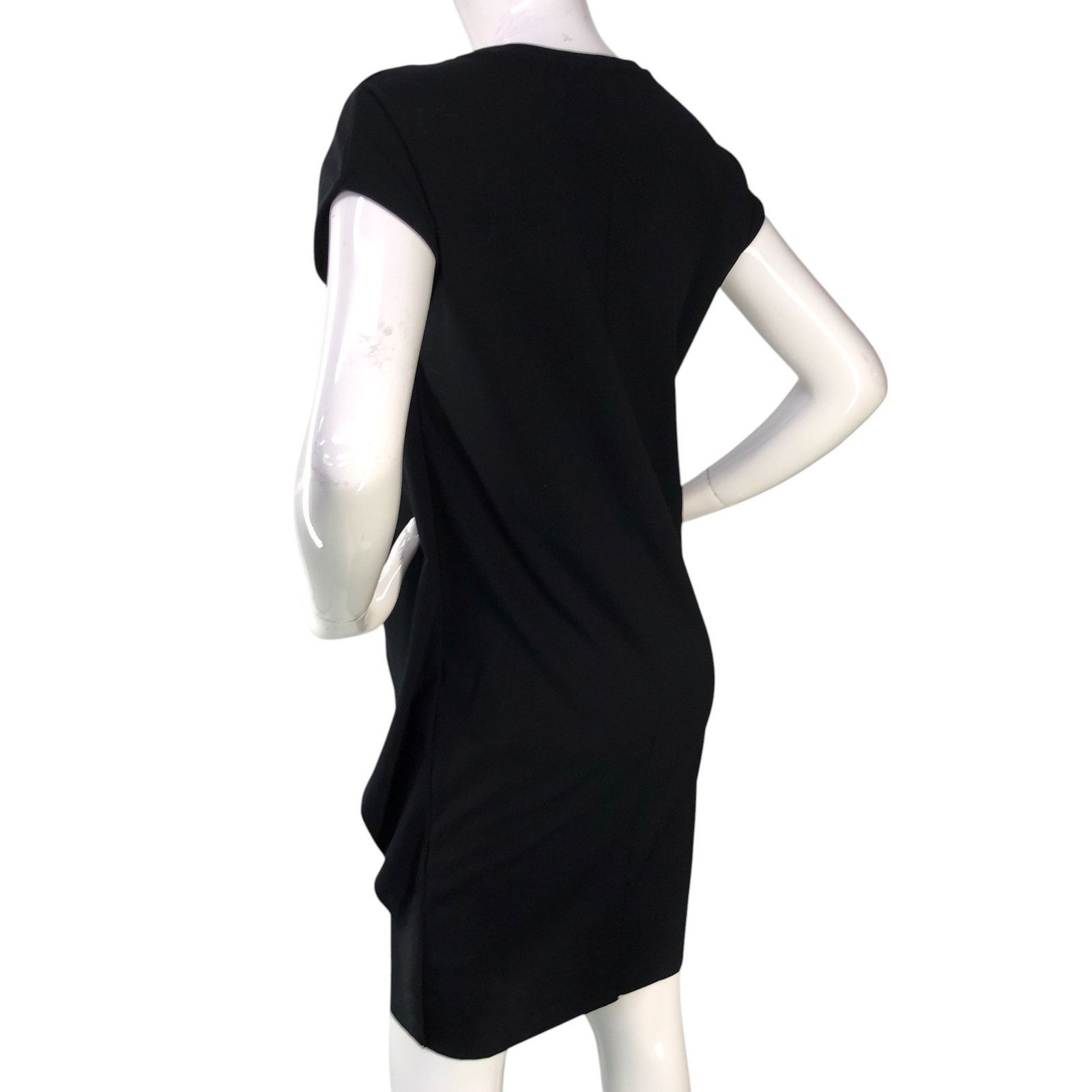 Cos COS Size XS Dress T Shirt Layered Side Ruffle Stretch Black Size XS / US 0-2 / IT 36-38 - 6 Thumbnail