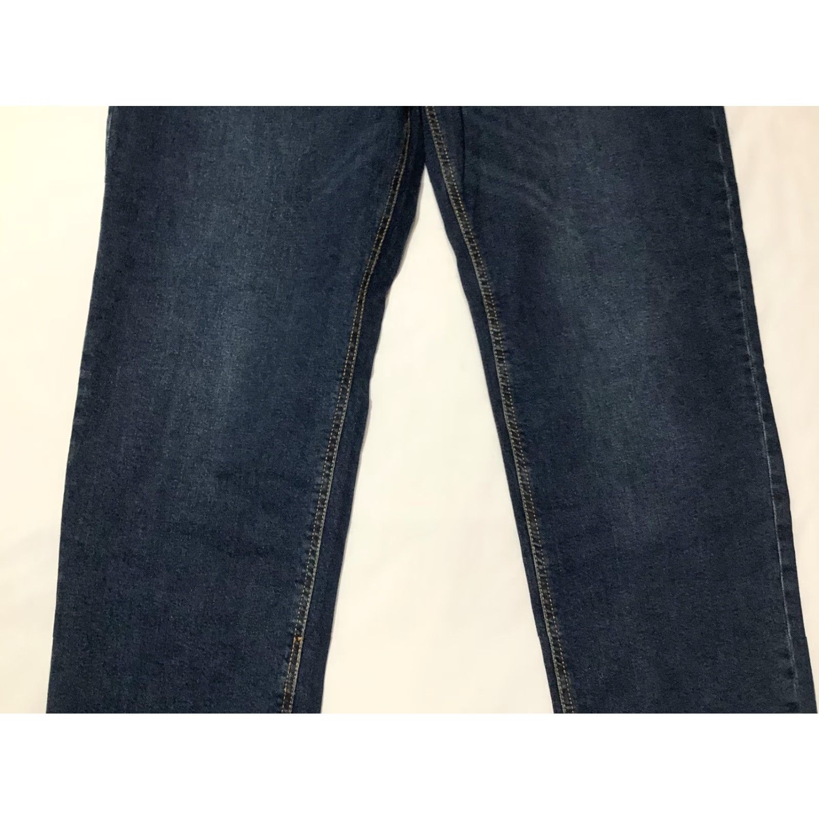 Vintage AMERICAN TALL Jeans Women 32x36 Emma High Rise Relaxed Tapered Denim Blue 5-Pocket Stretch Cotton Spandex Dark Indigo N/A Size 24" / US 00 / IT 34 - 3 Thumbnail