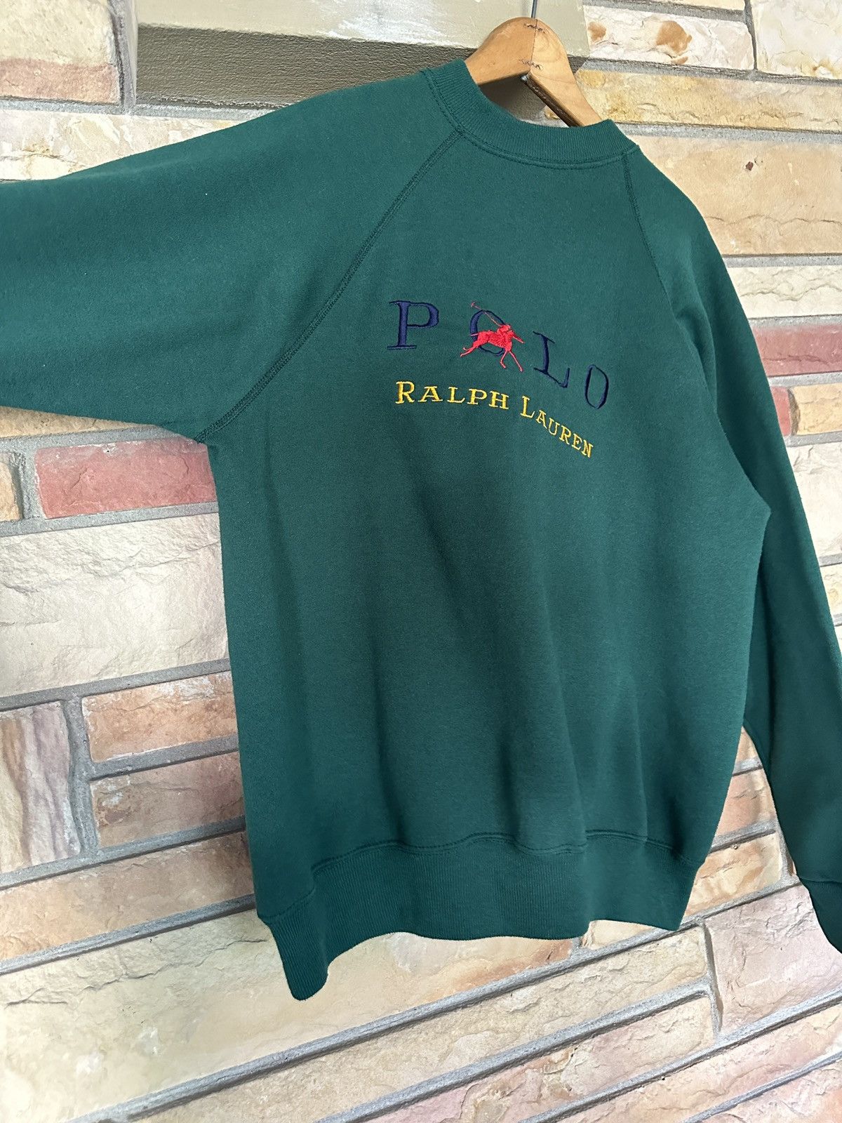 Vintage Vintage 90s Polo Ralph Lauren Bootleg Embroidered Sweatshirt Size US XL / EU 56 / 4 - 3 Thumbnail