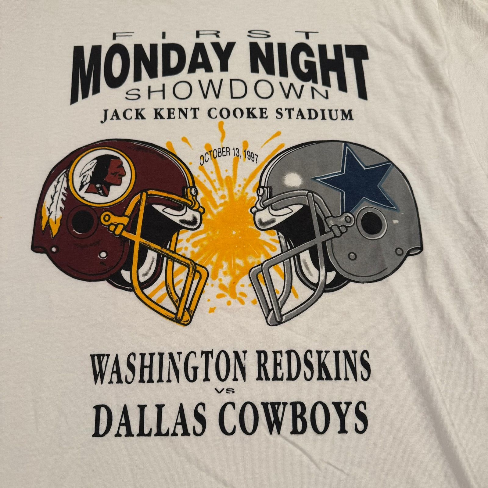 Other Vintage Redskins Cowboys Monday Night Football T Shirt Size US XL / EU 56 / 4 - 3 Thumbnail