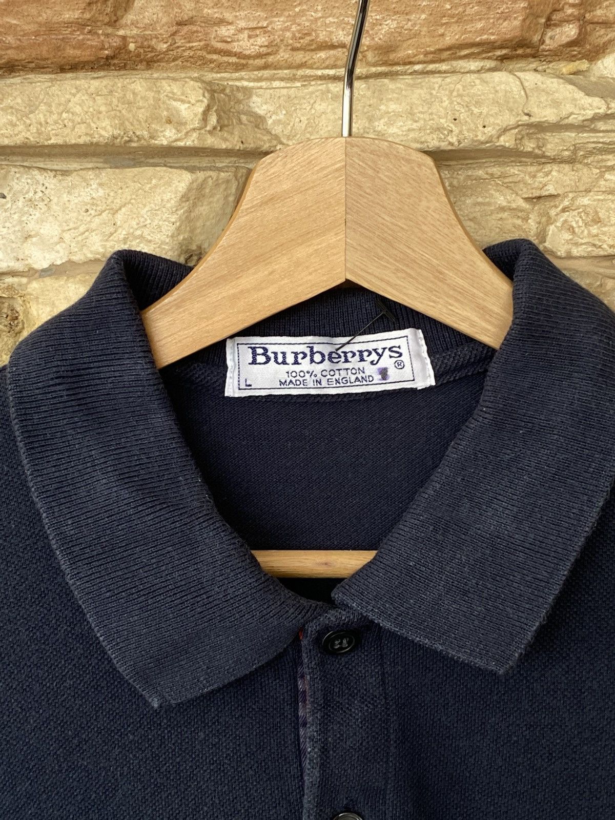 Burberry Rare Vintage Burberrys England Nova Check Polo Shirt Size US L / EU 52-54 / 3 - 7 Thumbnail