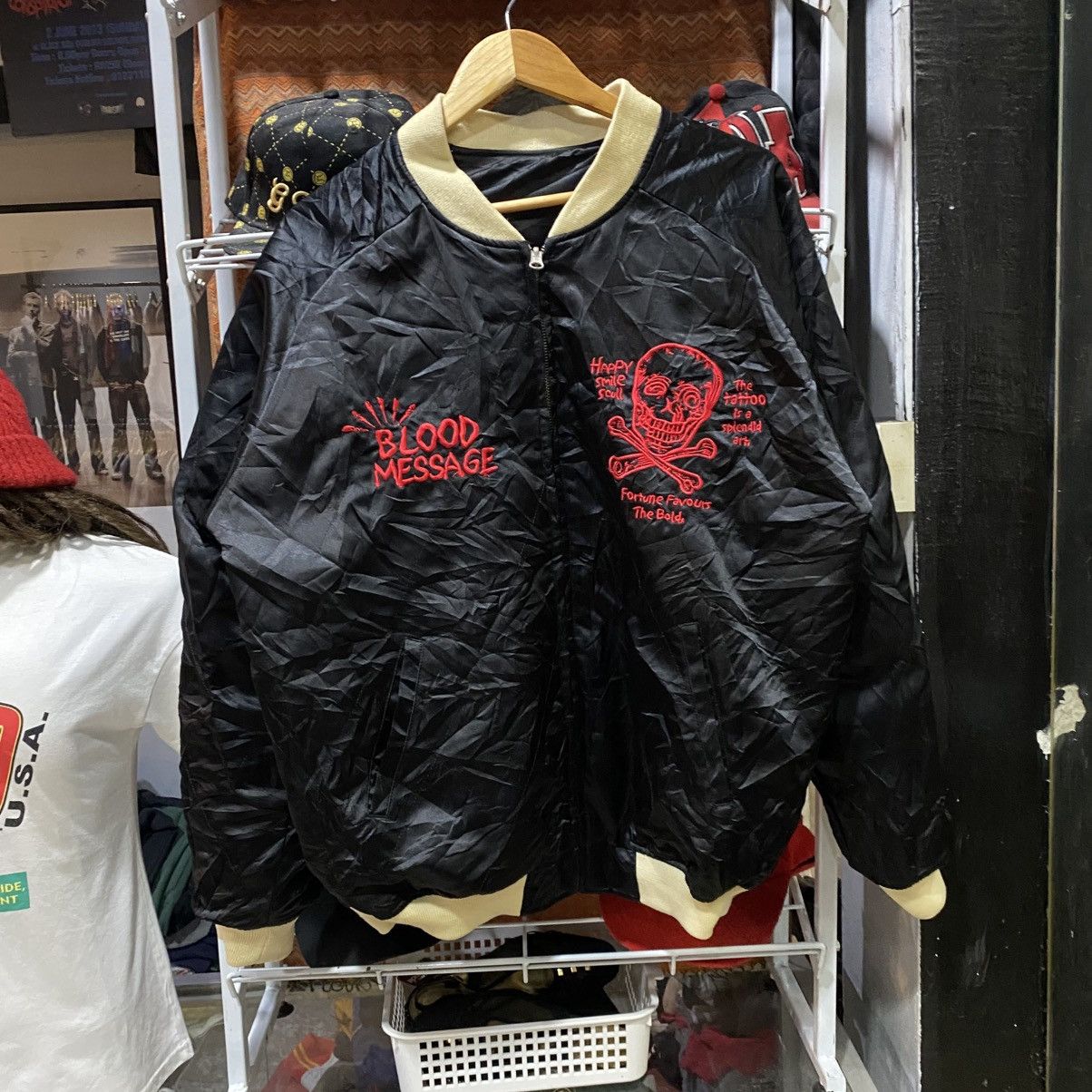 Tedman ARCHIVE Vintage Y2K Tedman Blood Message Reversible Jackets Size US L / EU 52-54 / 3 - 4 Thumbnail