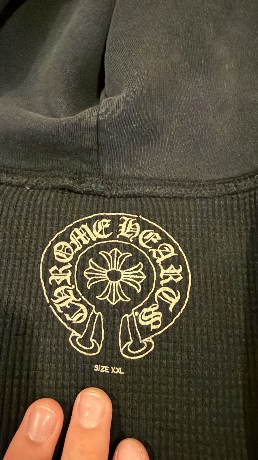 Chrome Hearts CRAZY Vintage ‘90s Chrome Hearts Thermal Lined Hoodie ‘F U’ Size US XXL / EU 58 / 5 - 8 Thumbnail