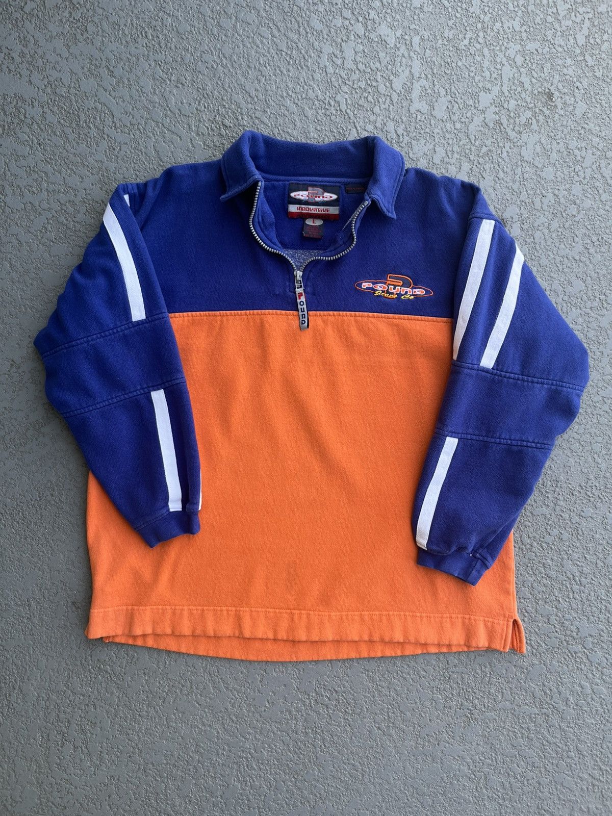 Vintage Vintage Y2K Pound Jeans Co. Quarter Zip Sweater Size US L / EU 52-54 / 3 - 1 Thumbnail