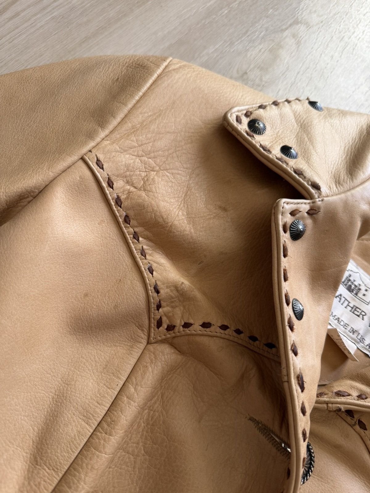 Vintage Vintage Alamo Leather Wear Western Coat Sz S USA *Flaws Size S / US 4 / IT 40 - 5 Thumbnail