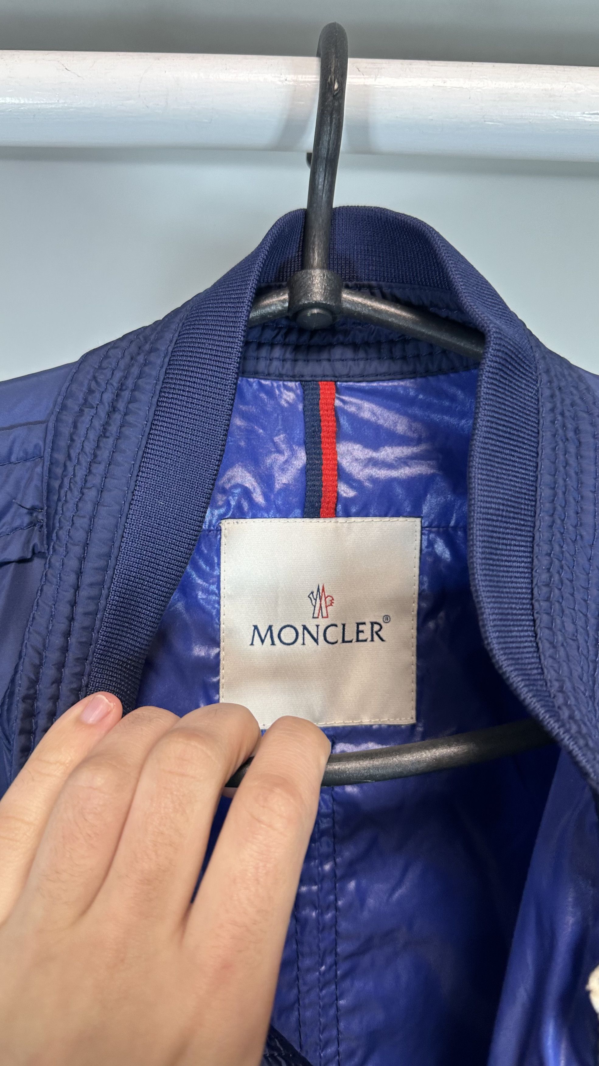 Moncler MONCLER THYM Blue Nylon Casual Windbreaker Bomber Jacket Size US L / EU 52-54 / 3 - 10 Thumbnail