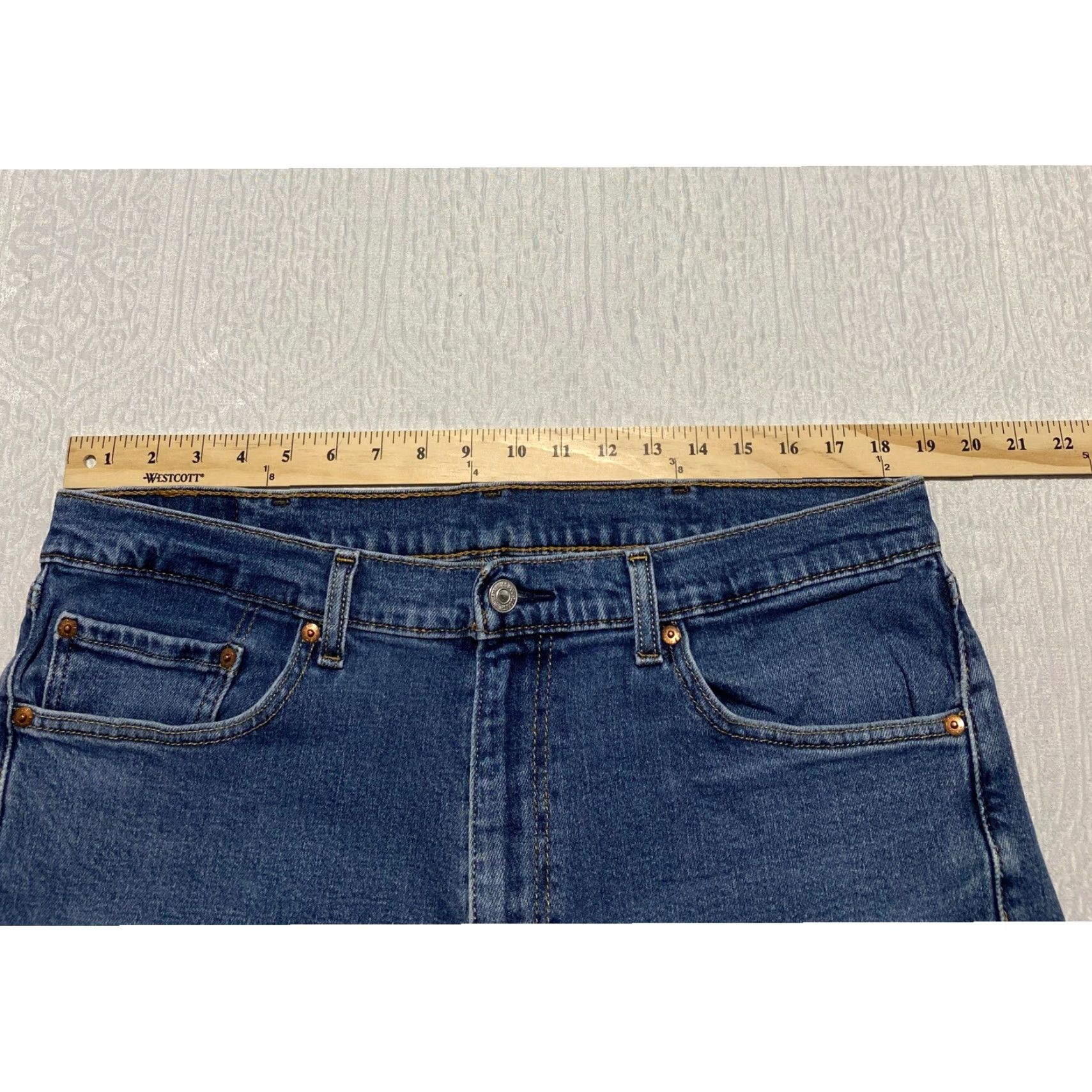 Levi's Levi's 505 Jeans Men Regular Blue Denim 38x32 Classic Casual Straight Five-Pocket Denim Pants Size US 38 / EU 54 - 5 Thumbnail