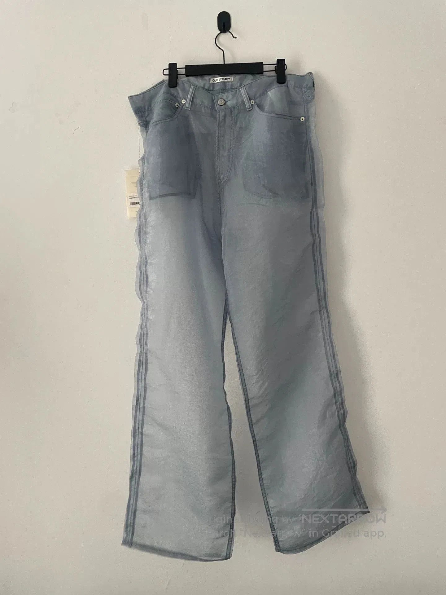 Our Legacy transparent denim pants for layering. Size US 40 / EU 56 - 1 Thumbnail