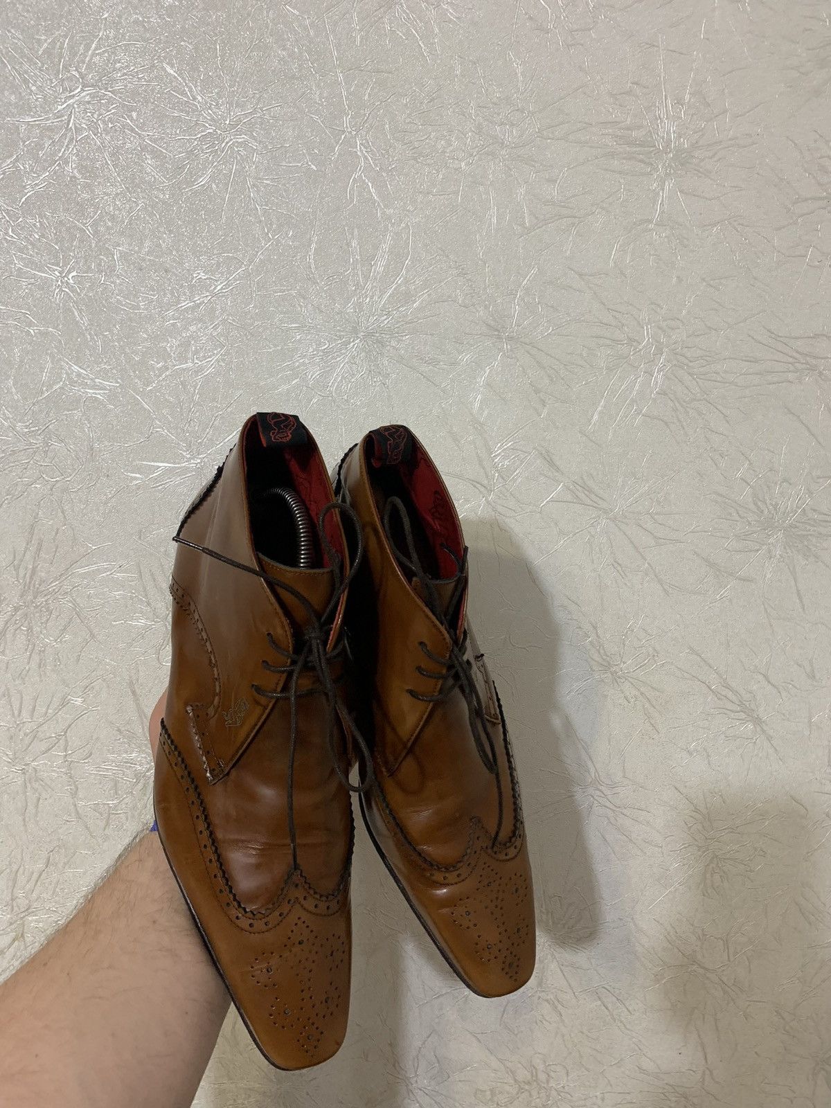 Genuine Leather × Jeffery West × Vintage Jeffery West ‘MUSE’ Vintage Men’s Leather Brown Boots Size US 11 / EU 44 - 8 Thumbnail