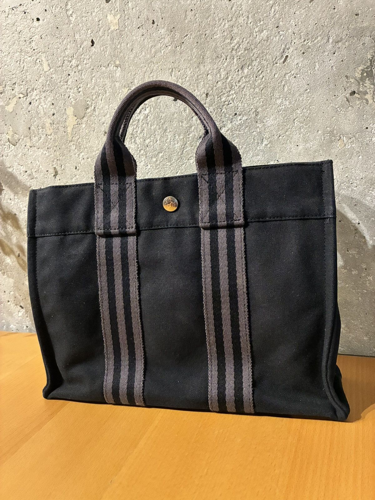 Hermes Hermes Fourre Tout Canvas Tote Bag Handbag Size ONE SIZE - 2 Thumbnail