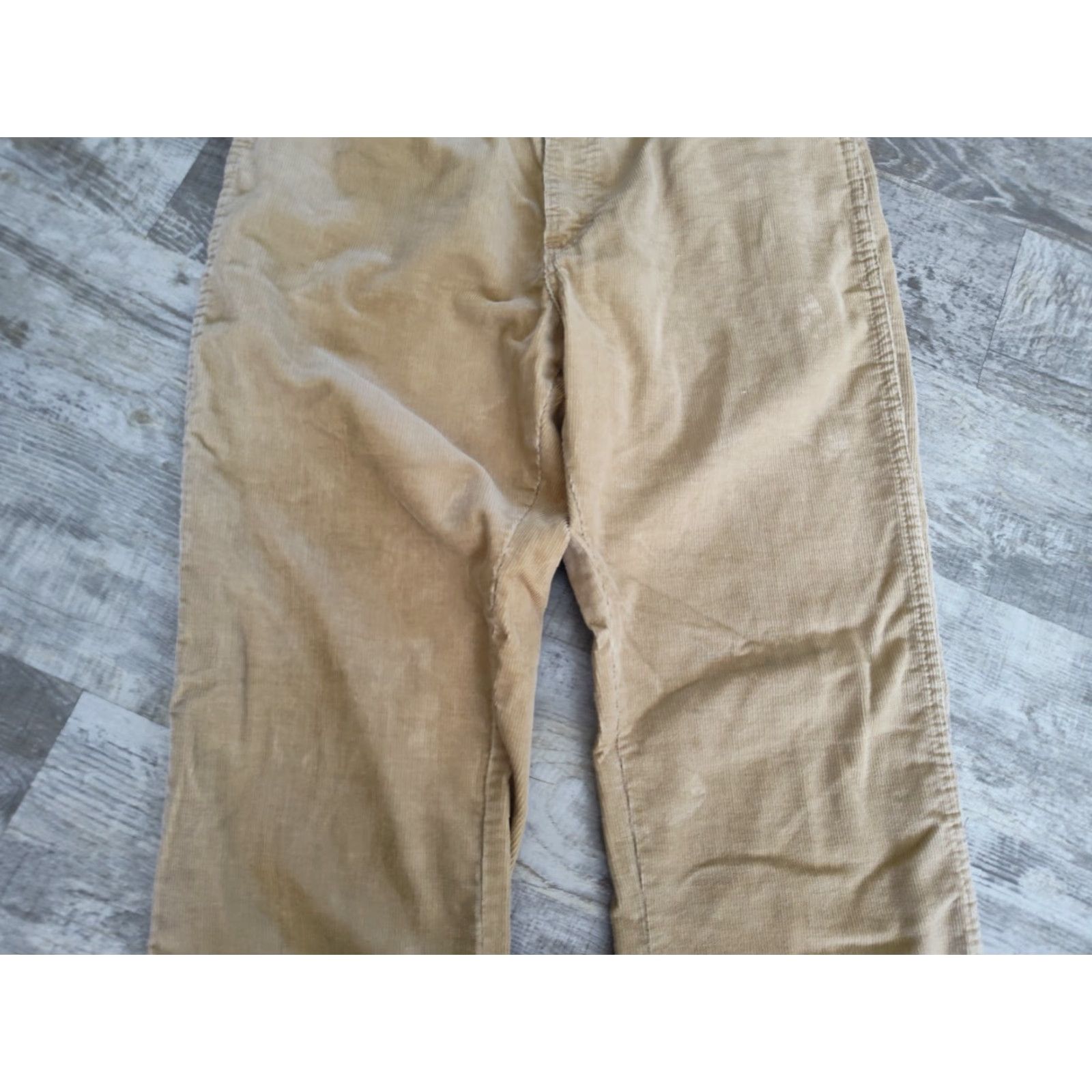 BB Dakota VTG Dakota Corduroy Straight Pants Mens 36x34 80s Western Tan Beige Workwear Made United States USA Size US 36 / EU 52 - 6 Thumbnail