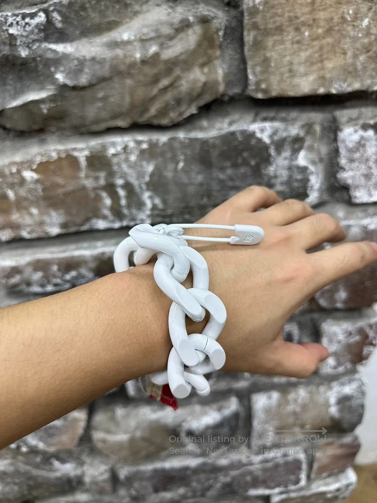 Other Raf Simons White Painted Bracelet. Size ONE SIZE - 5 Thumbnail