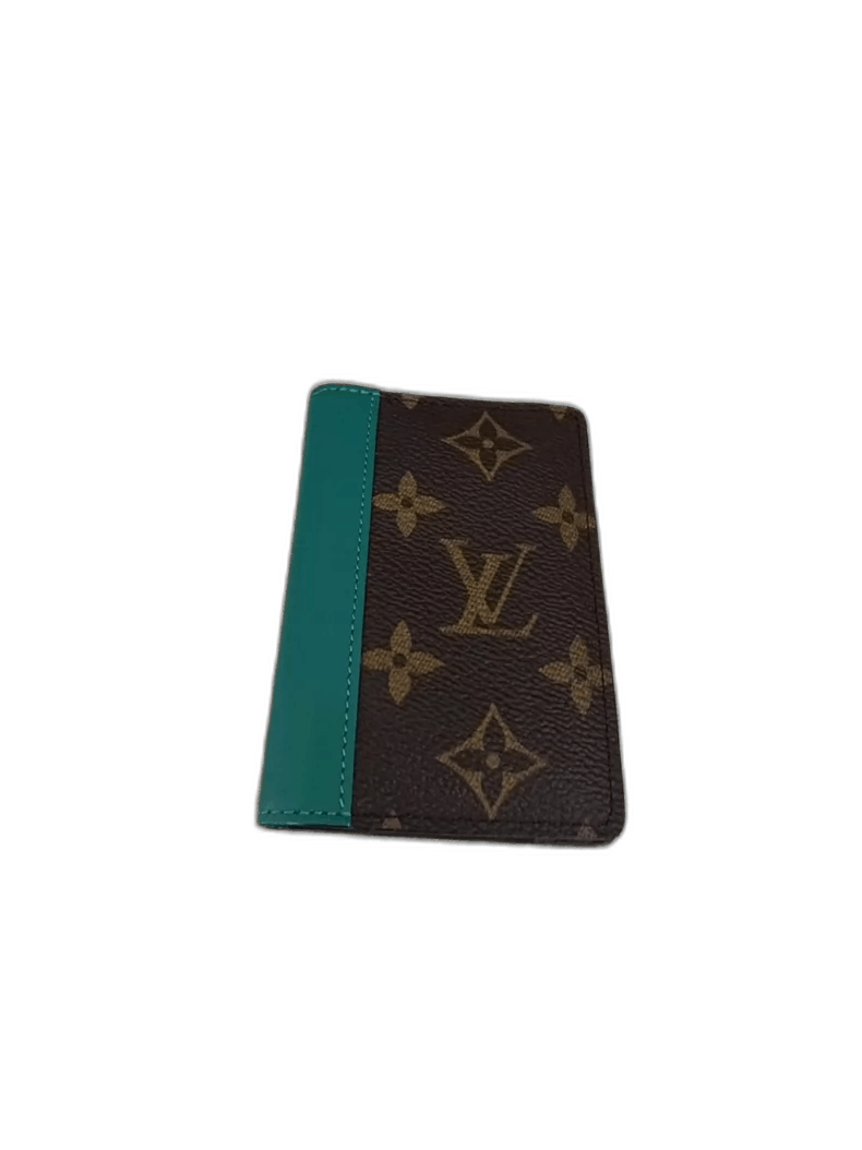 Louis Vuitton LV Monogram Card Holder with Green Accent-yf Size ONE SIZE - 1 Thumbnail
