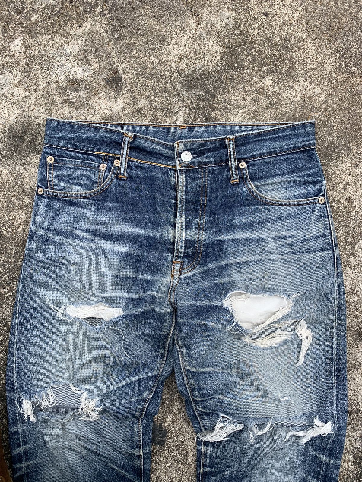 Levi's × Levi's Vintage Clothing Levi's 501 Blue Wash Selvedge Size US 32 / EU 48 - 2 Thumbnail