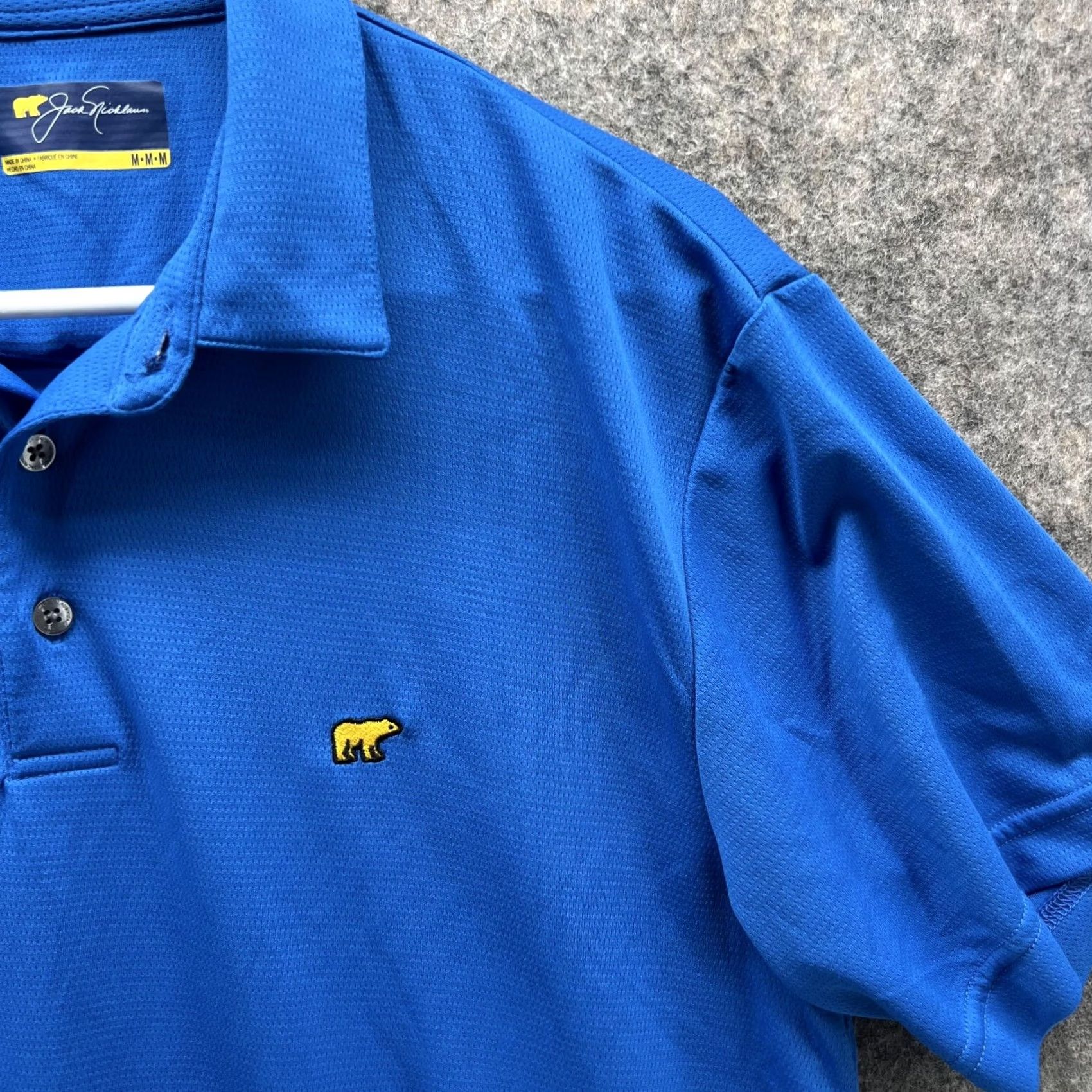 Vintage Jack Nicklaus Shirt Mens M Blue Polo Men Adult Casual Preppy Polyester Stretch Size US M / EU 48-50 / 2 - 4 Thumbnail