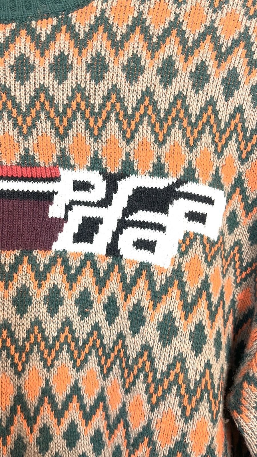 Prada Prada AW/18 Runway Chevron Logo Cashmere Crew-Neck Sweater Size US S / EU 44-46 / 1 - 5 Thumbnail