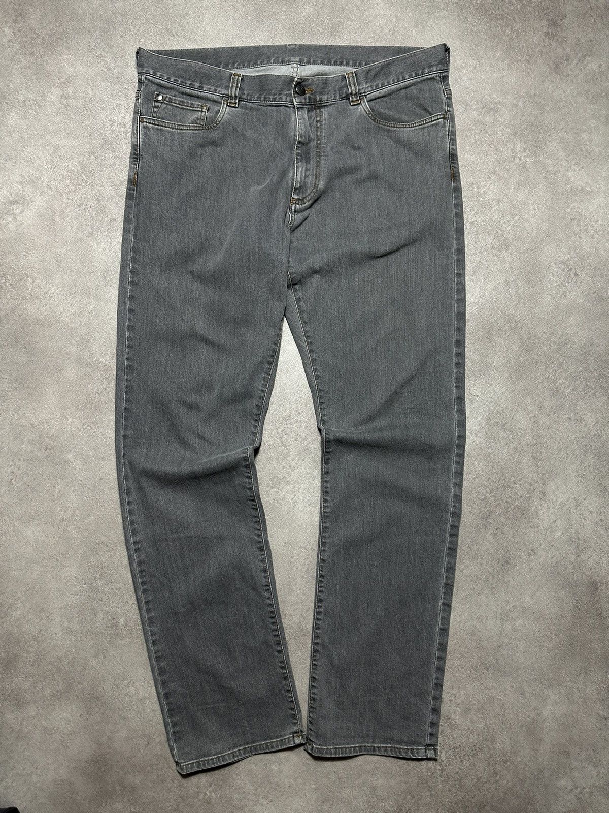 Canali × Japanese Brand Mens Grey Jeans Canali Italy Brand Size US 36 / EU 52 - 1 Thumbnail