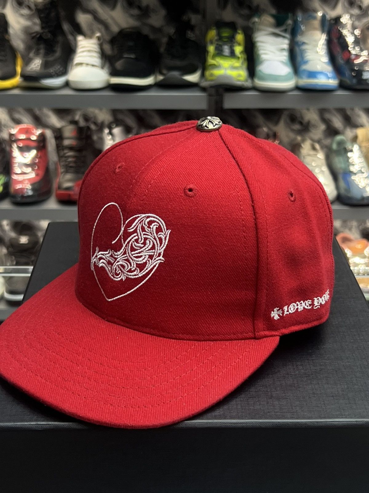 Chrome Hearts Chrome Hearts Red Heart Baseball Cap Size ONE SIZE - 1 Thumbnail