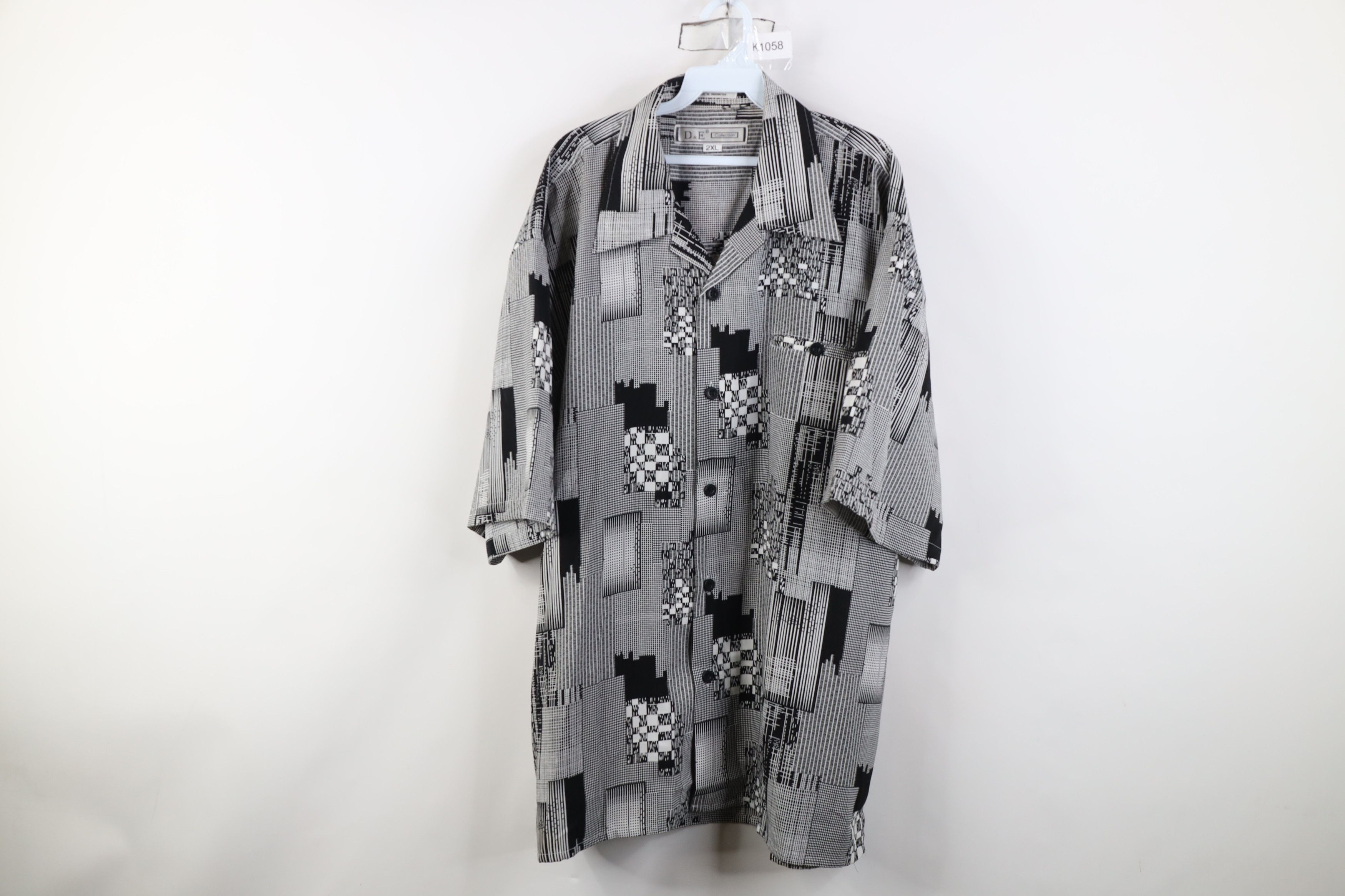 Vintage Vintage 90s Y2K Streetwear Camp Collar Baggy Button Shirt Size US XXL / EU 58 / 5 - 1 Thumbnail