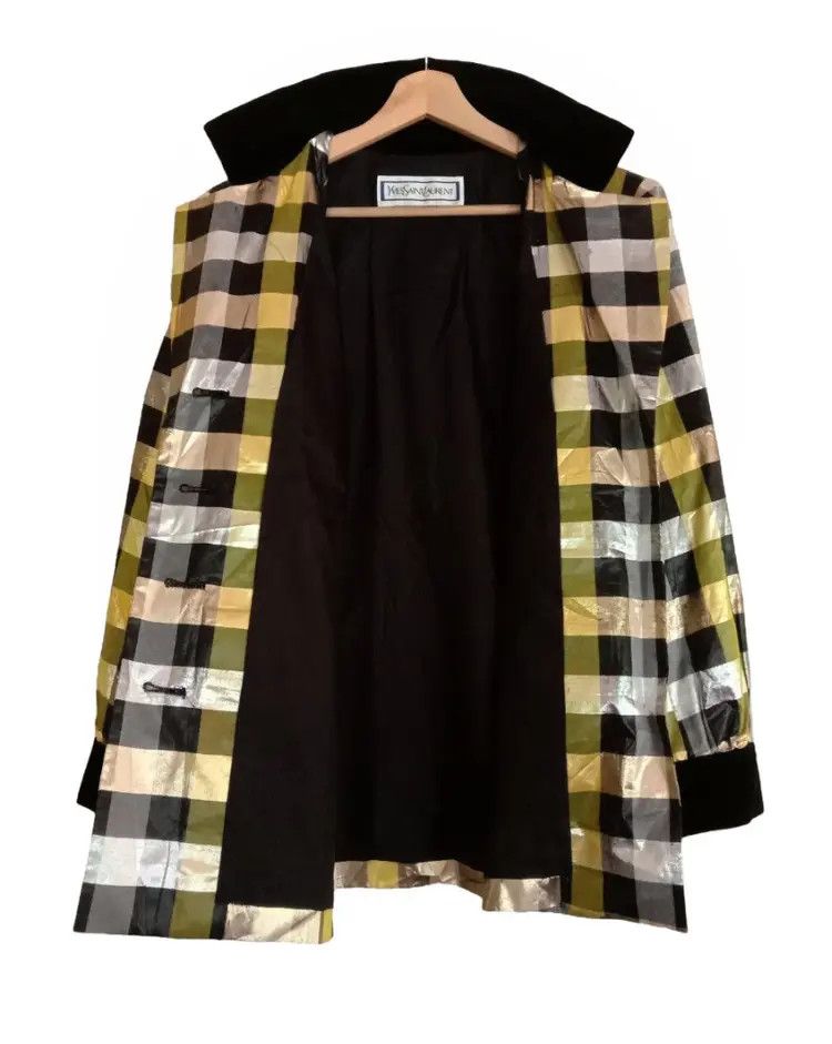 Yves Saint Laurent YSL Yves Saint Laurent Plaid Design Blazer Jacket Size XL / US 12-14 / IT 48-50 - 12 Thumbnail