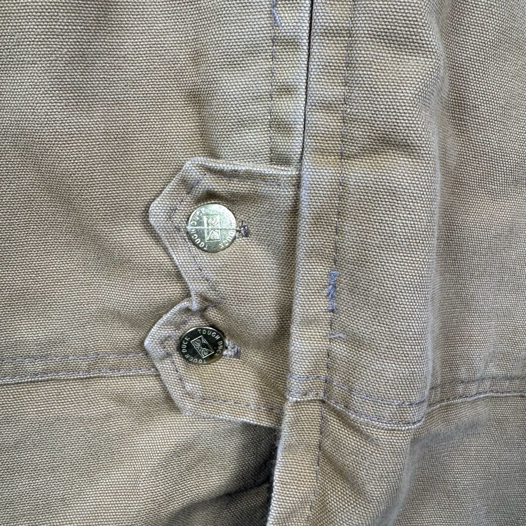 Vintage Tough Duck Jacket Mens Large Canvas Field Barn Workwear Chore Coat Quilted Size US L / EU 52-54 / 3 - 4 Thumbnail