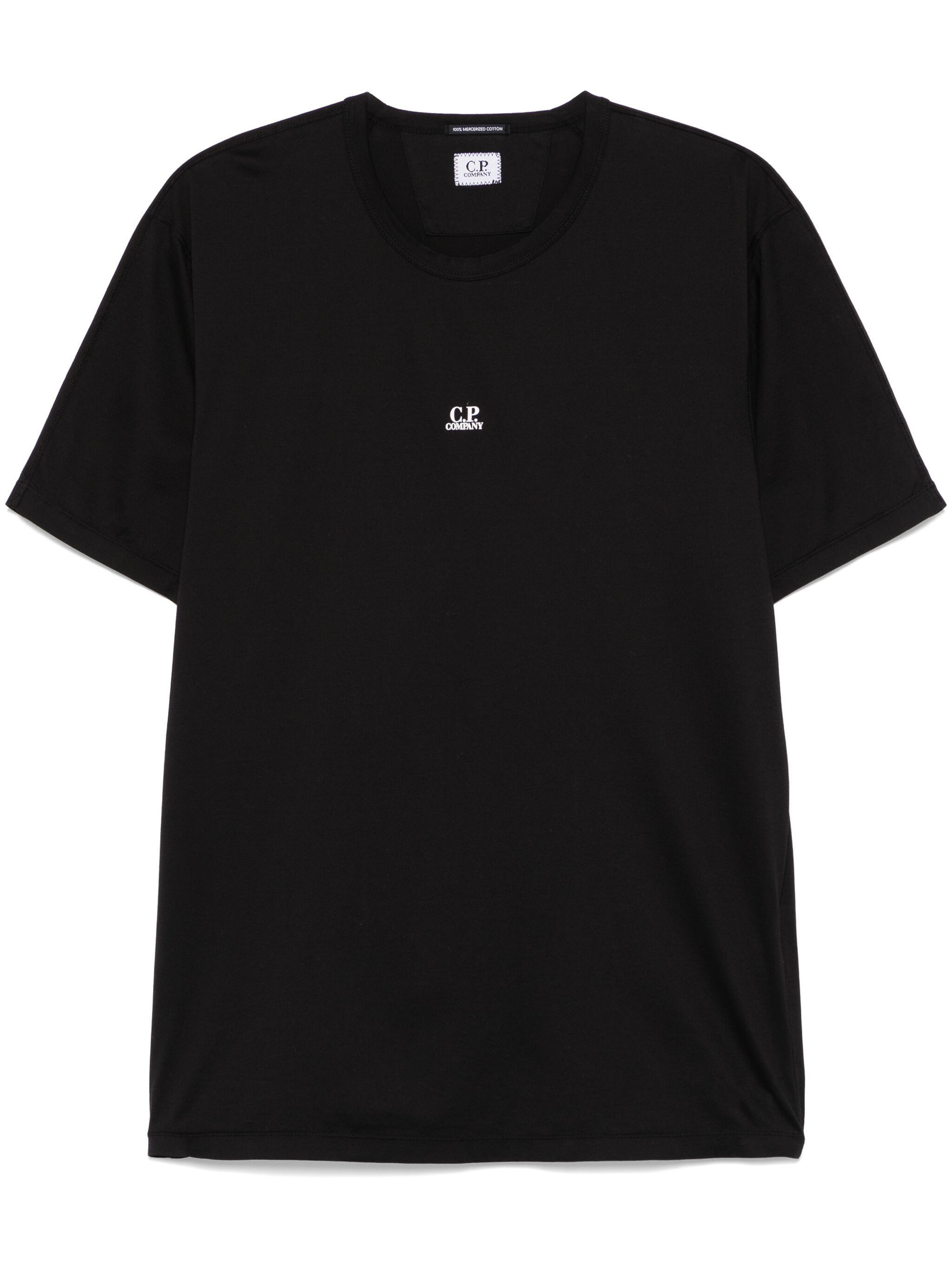C.P. Company o1y1224 Logo Crewneck T-Shirt in Black Size US S / EU 44-46 / 1 - 1 Thumbnail