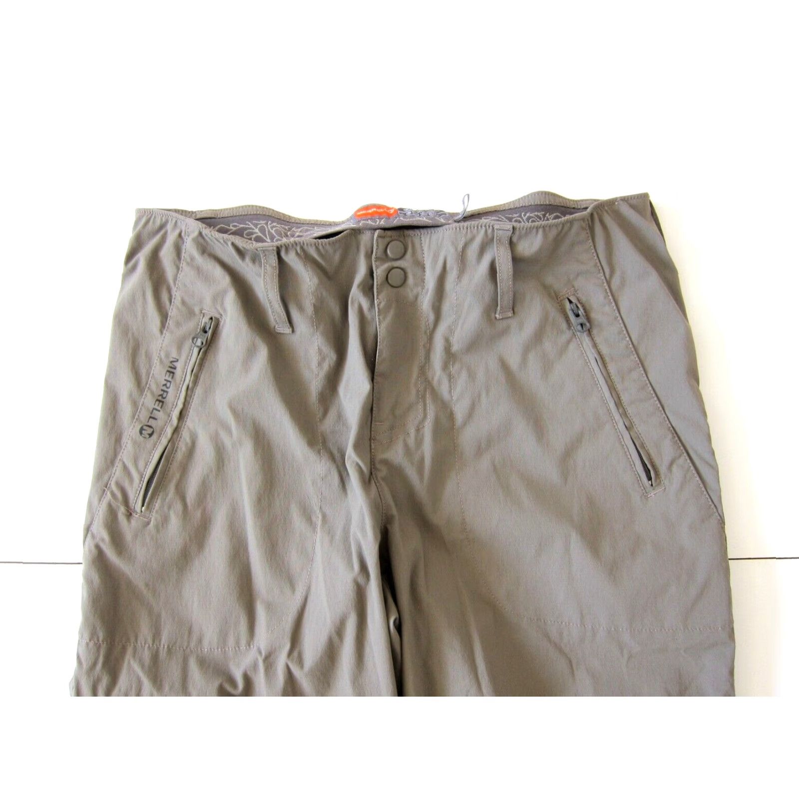 Merrell Merrell Grey Nylon Stretch Hike Travel Lightweight Pocket Cargo Crop Pant 10 Women Pants Cropped 10 Gray Hiking Accessories Size 32" / US 10 / IT 46 - 3 Thumbnail