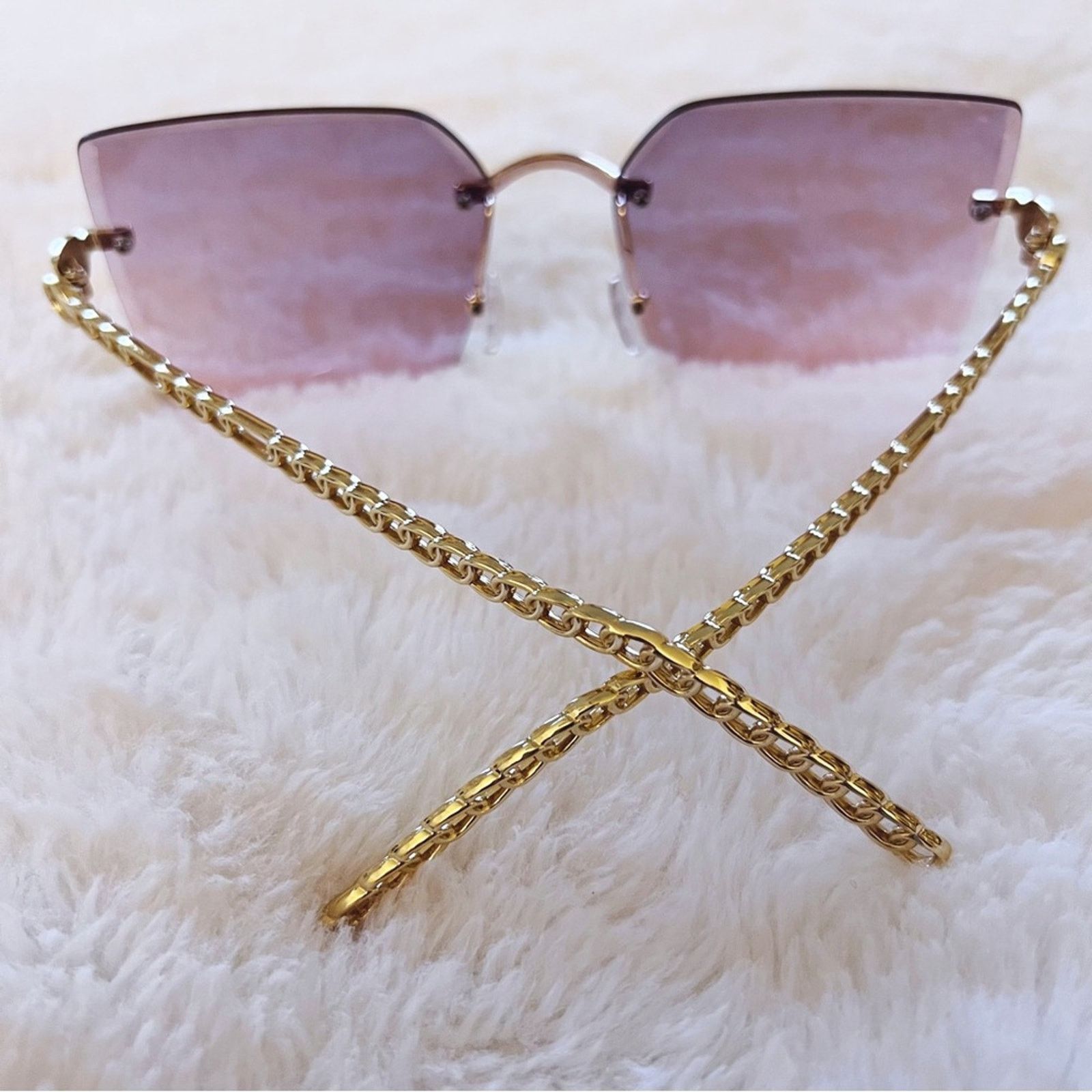 Other Skyla Light Purple Square Oversized Sunglasses Size ONE SIZE - 8 Thumbnail