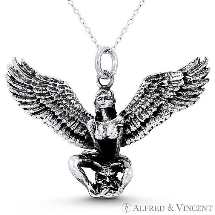 Other Winged Swimsuit Archangel w/ Demon's Head Charm Pendant Size ONE SIZE - 1 Preview
