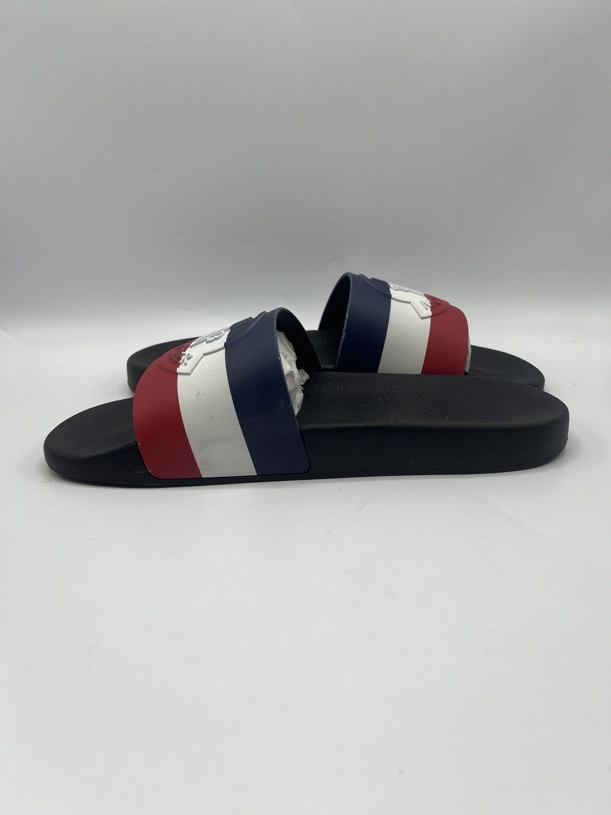 Moncler Moncler Basile Pool Slides "Black TriColour" (PreOwned) Size US 12 / EU 45 - 4 Thumbnail