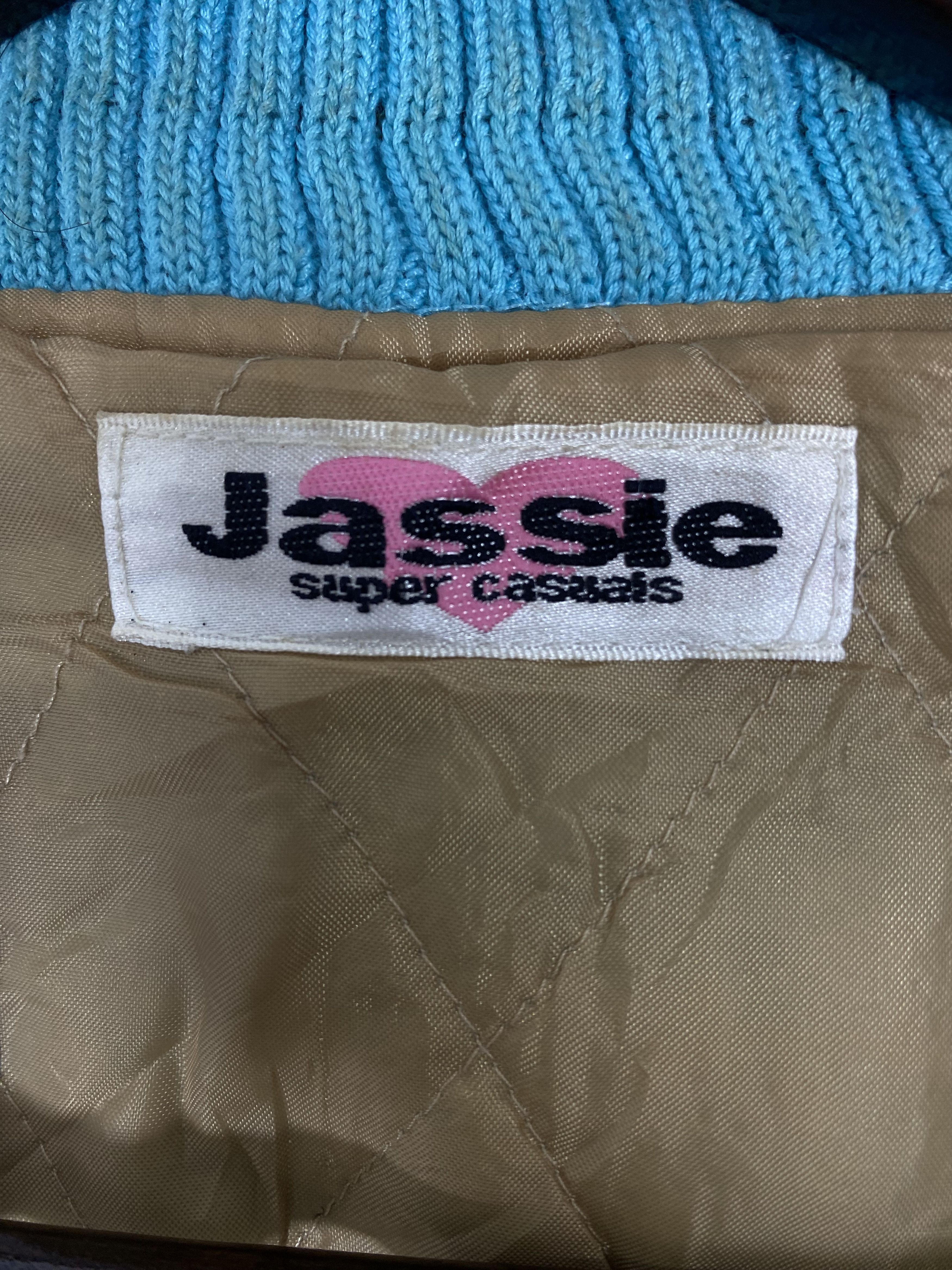Japanese Brand Vintage Jassie Nice Patches Leather Sleeve Jacket DJ0293 Size US S / EU 44-46 / 1 - 10 Thumbnail
