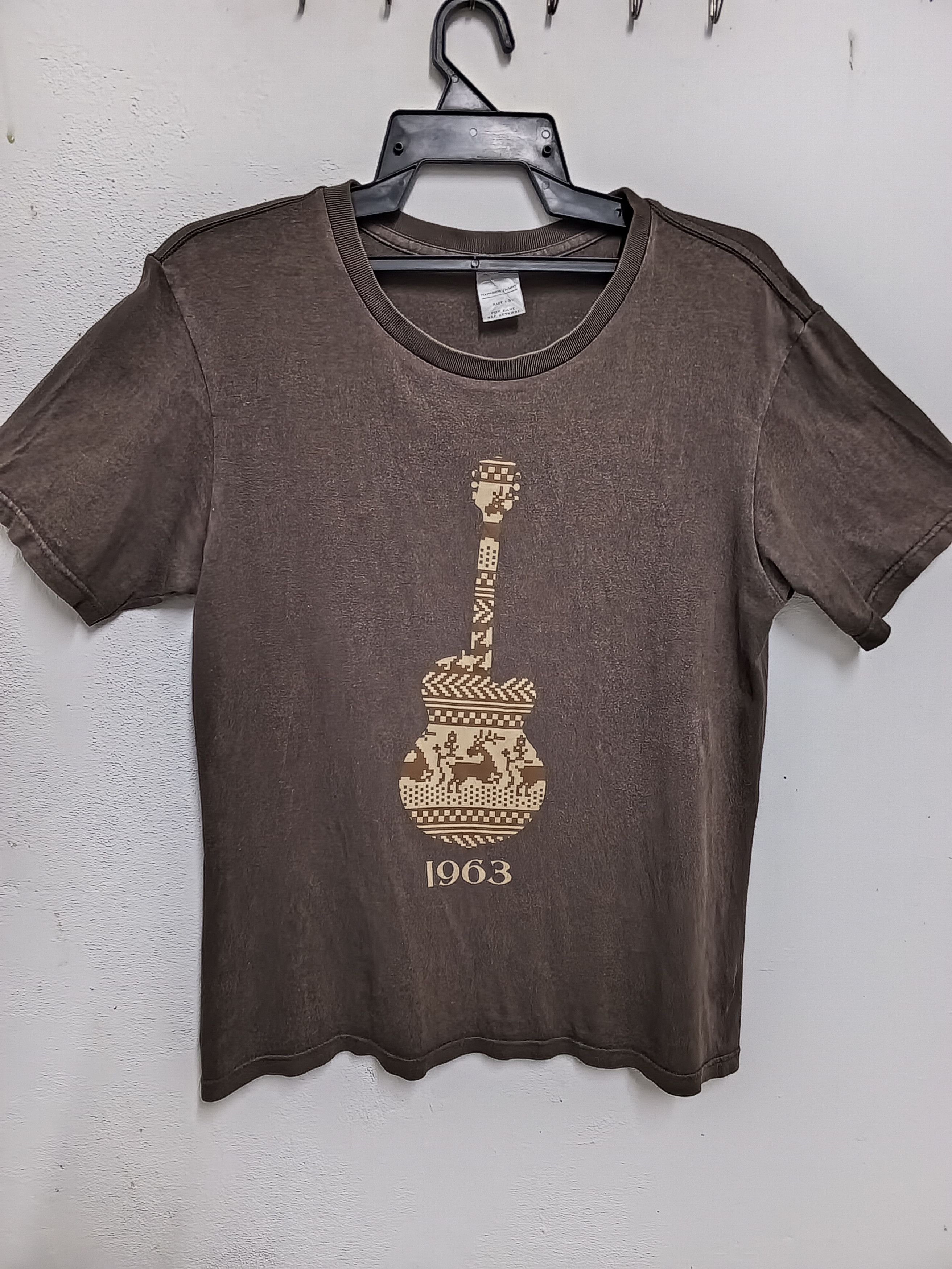 Number (N)ine 💥rareitem💥single gaitar 1963 japan brown t-shirt Size US M / EU 48-50 / 2 - 1 Thumbnail