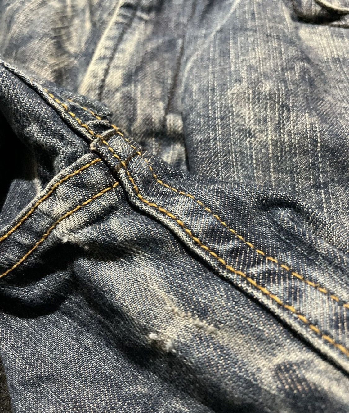 Isaac Sellam Experience A hwan Blue buckleback Wide Jeans Size US 33 - 8 Thumbnail