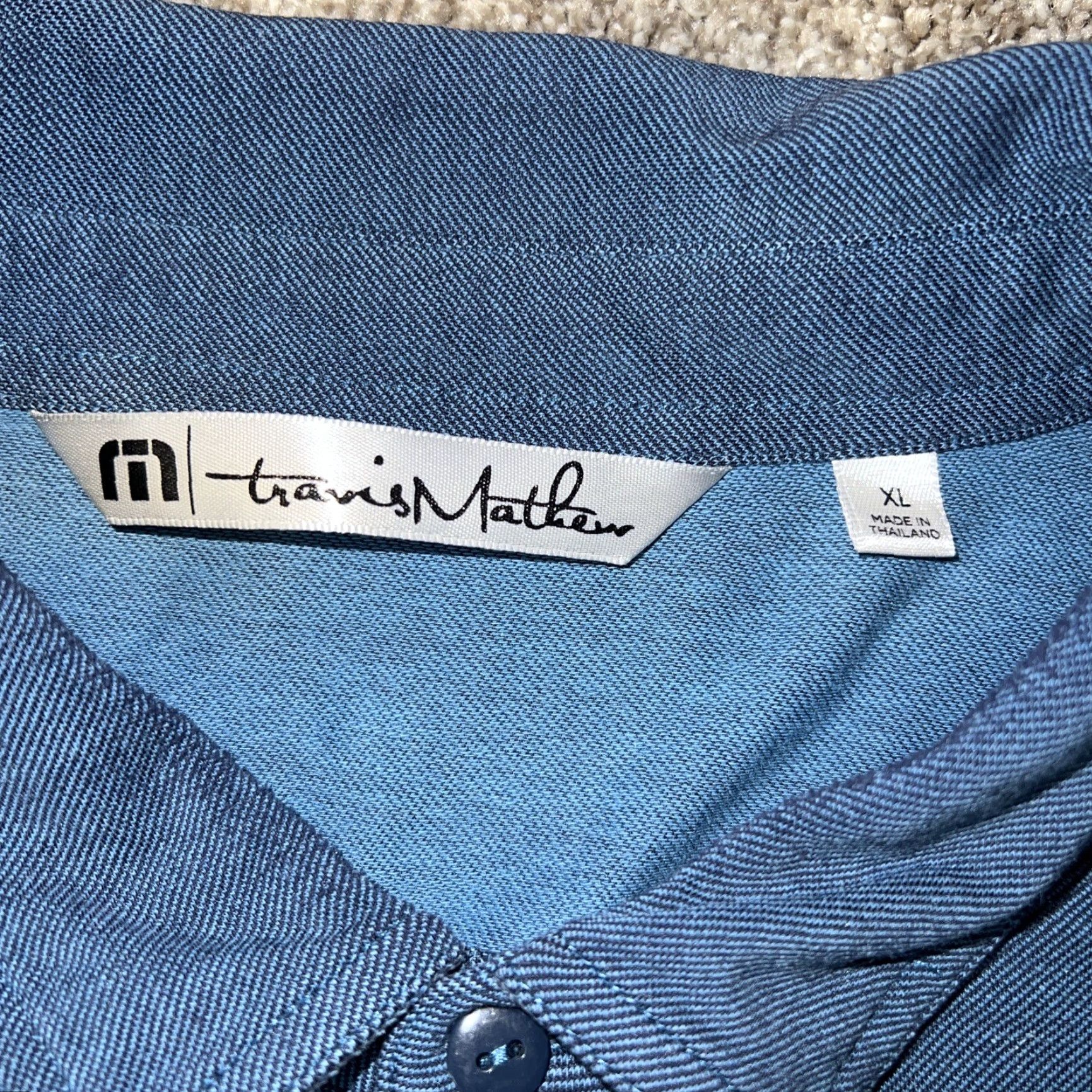 TravisMathew Travis Mathew Polo Shirt Men’s XL Blue Size US XL / EU 56 / 4 - 3 Thumbnail