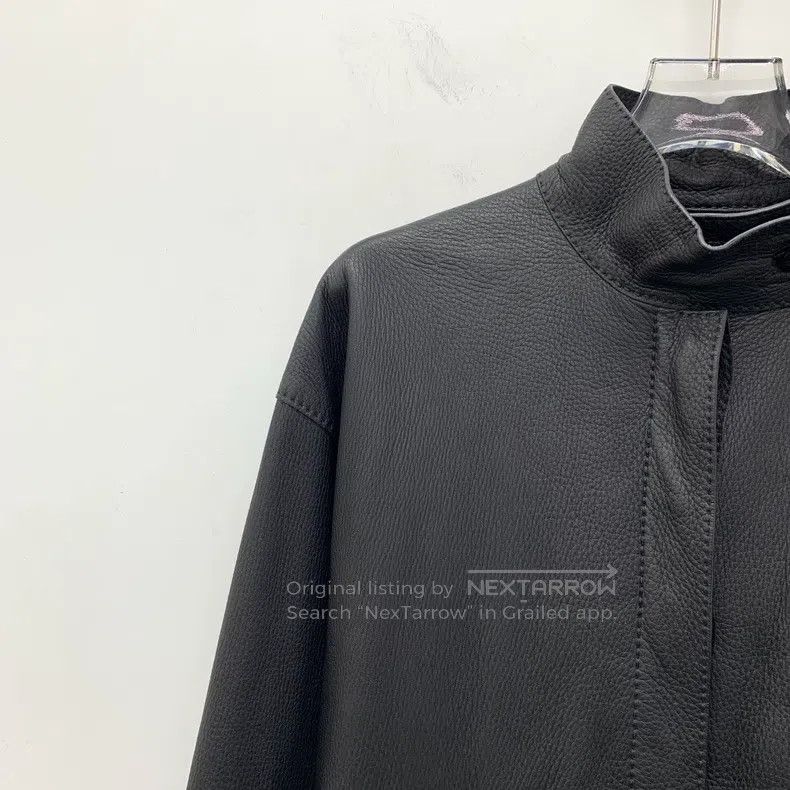Hermes Hermes Black Buckskin Belt Buckle Long Sleeve Leather Jack Size XXS / US 00 / IT 34 - 3 Thumbnail