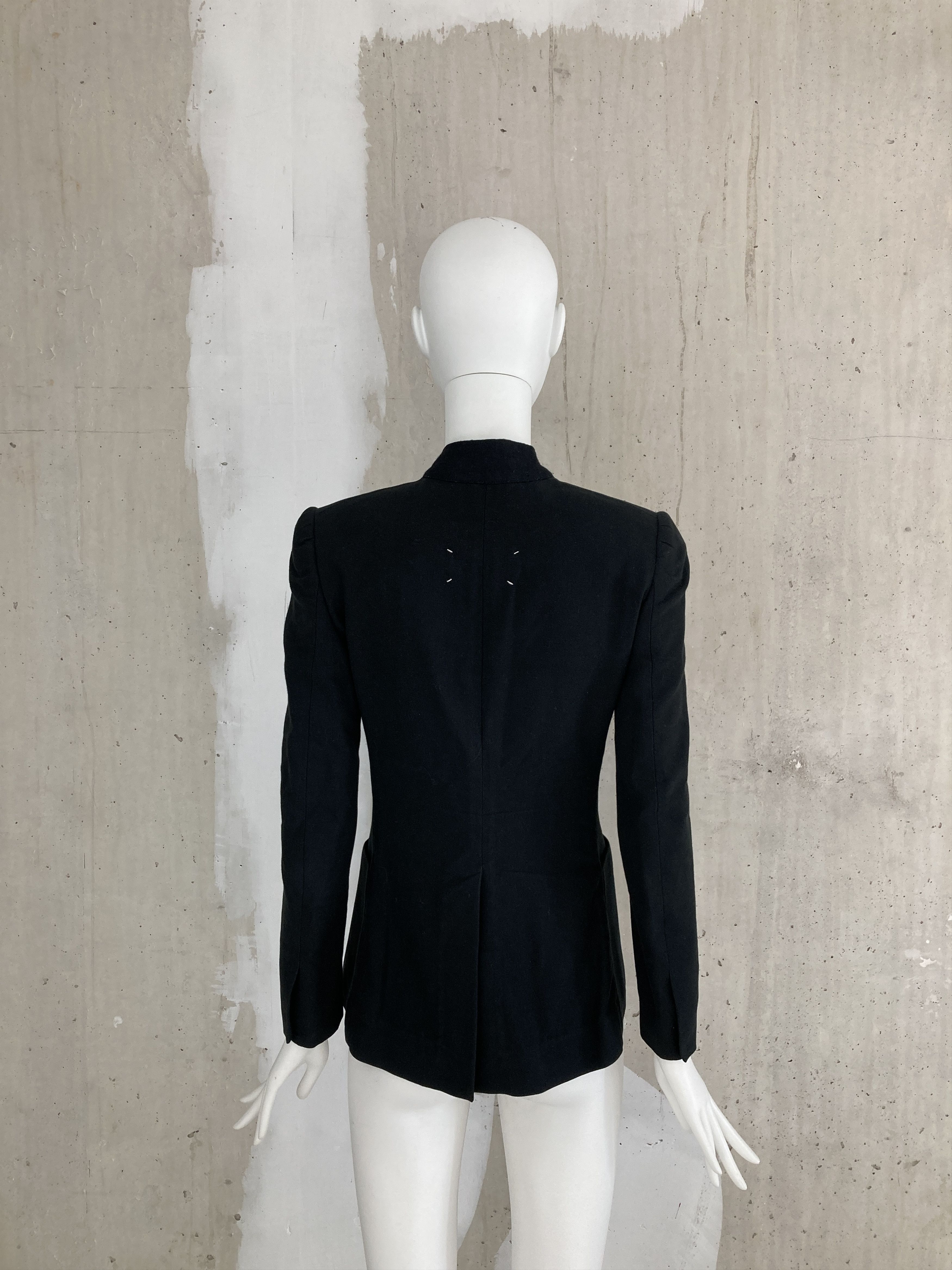 Maison Margiela SS2003 Cut Off Collar Blazer Jacket Size XS / US 0-2 / IT 36-38 - 3 Thumbnail
