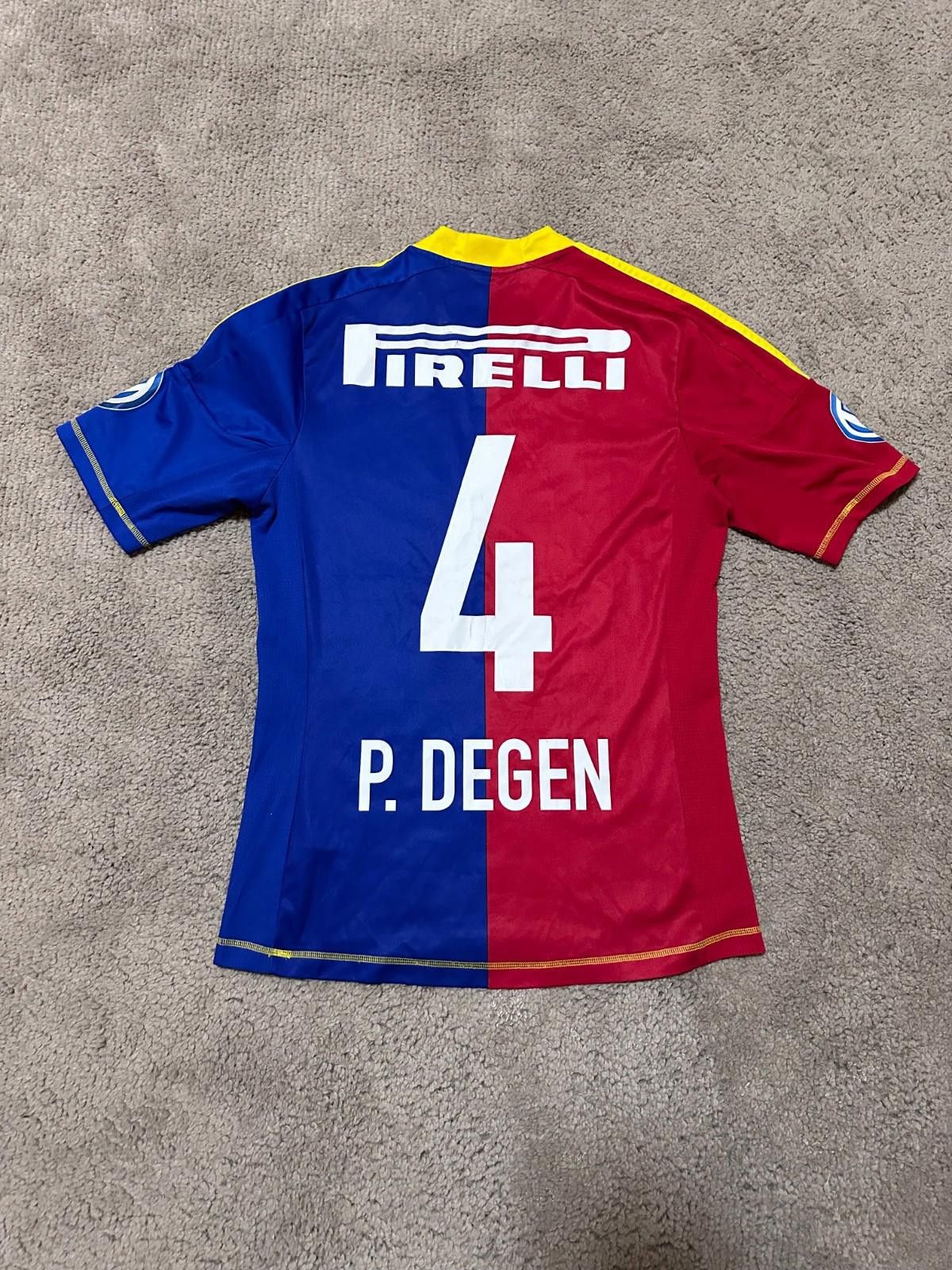 Adidas #4 P.DEGEN BASEL 2012 2013 HOME FOOTBALL SOCCER SHIRT JERSEY Size US S / EU 44-46 / 1 - 7 Thumbnail