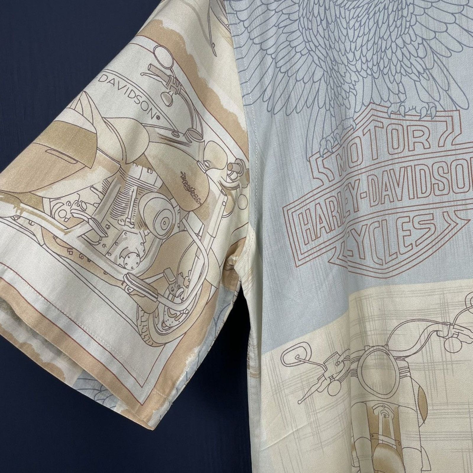 Harley Davidson × Japanese Brand × Vintage 🇺🇸HARLEY-DAVIDSON Aloha Shirt Size US M / EU 48-50 / 2 - 3 Thumbnail