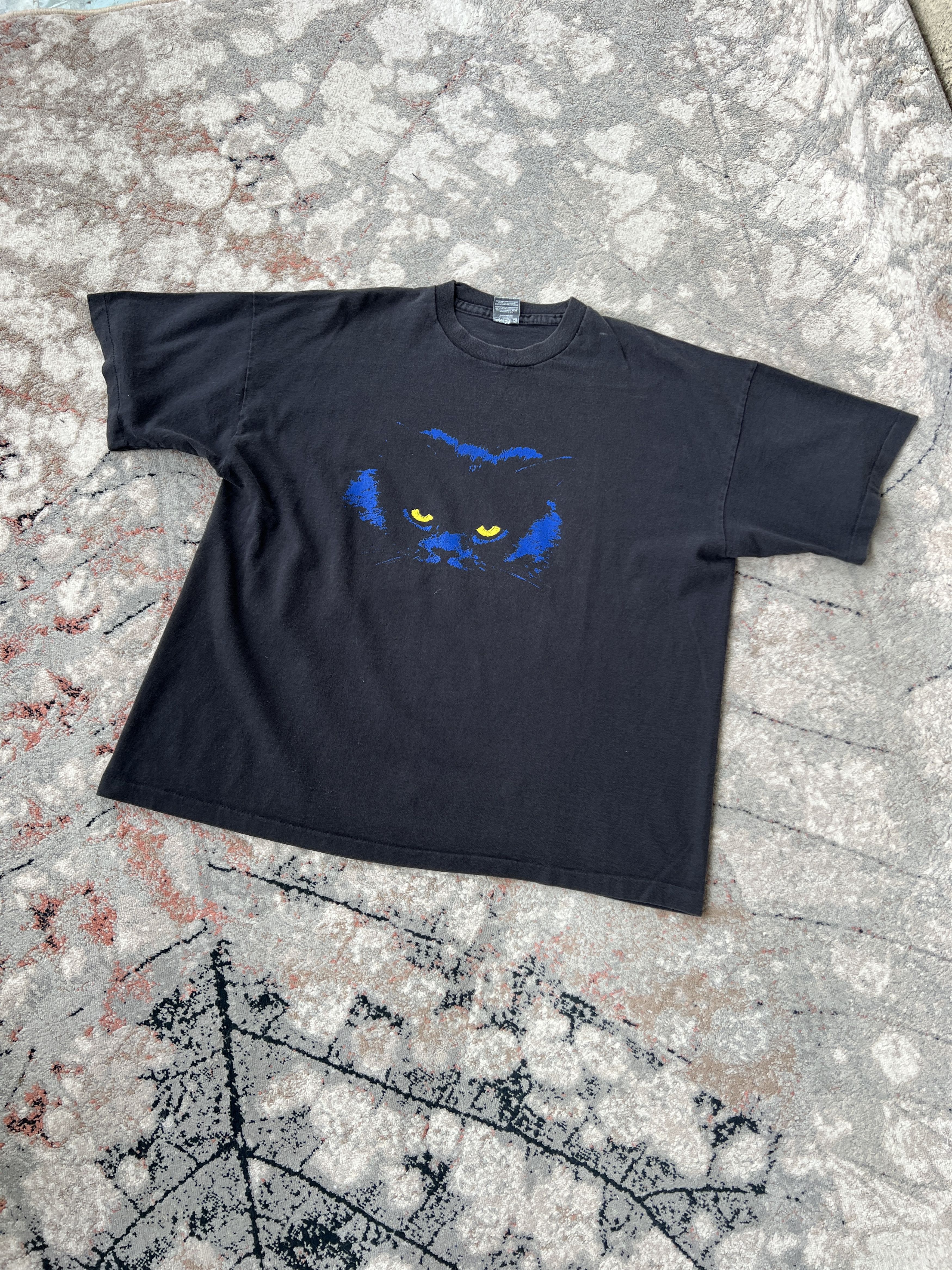 Vintage Vintage Cat Premuim Screen Stars Tee Size US XXL / EU 58 / 5 - 1 Thumbnail