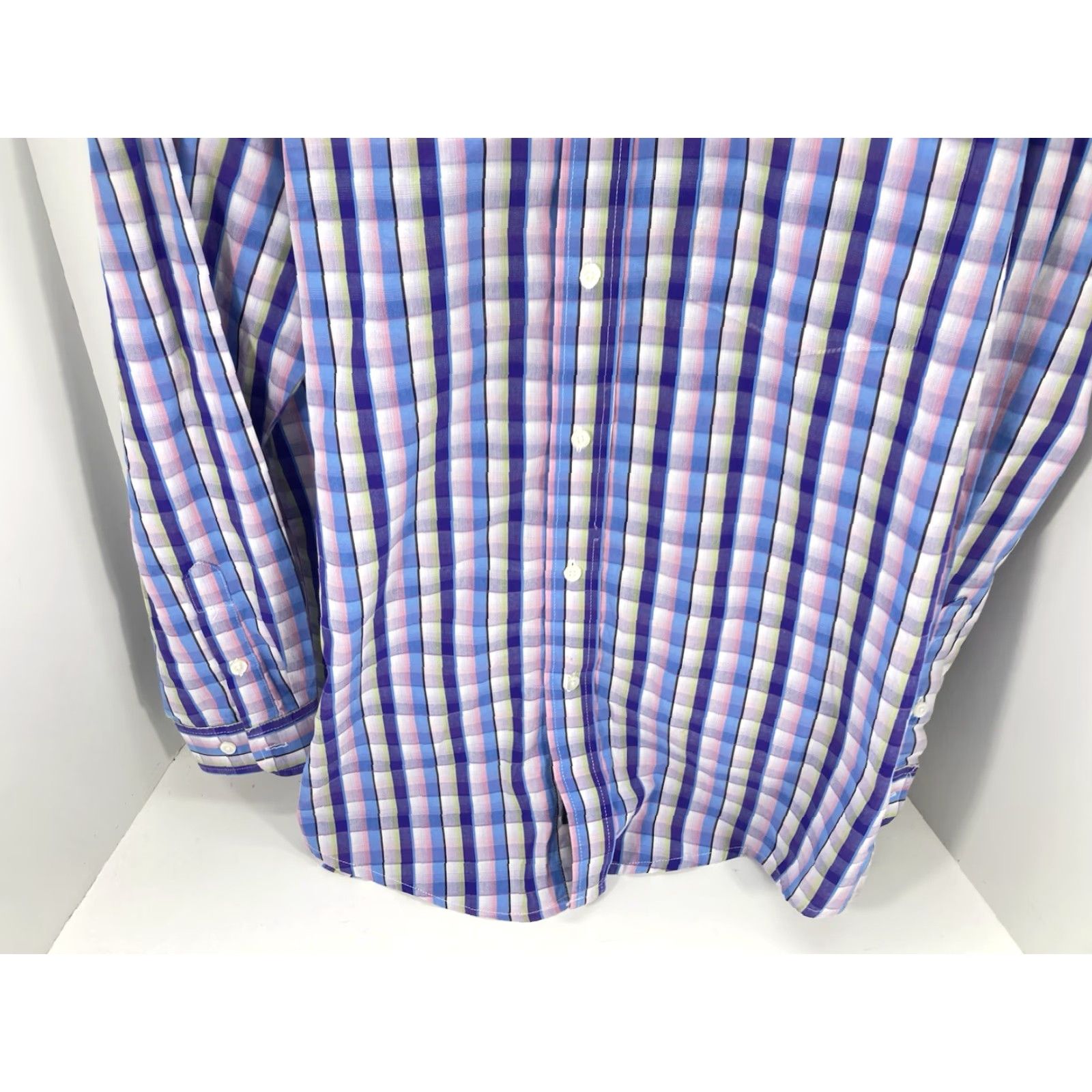 Wrangler VINTAGE Wrangler Western Shirt Men M Purple Check Long Sleeve Rodeo NWOT Size US M / EU 48-50 / 2 - 3 Thumbnail