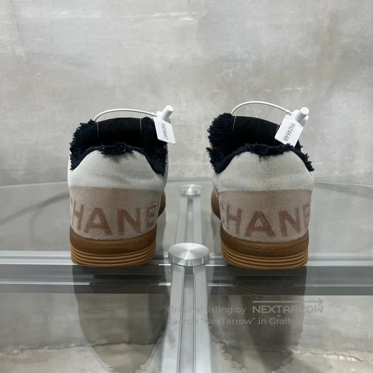 Chanel Chanel Khaki velvet panel shoes Size US 6 / IT 36 - 6 Thumbnail