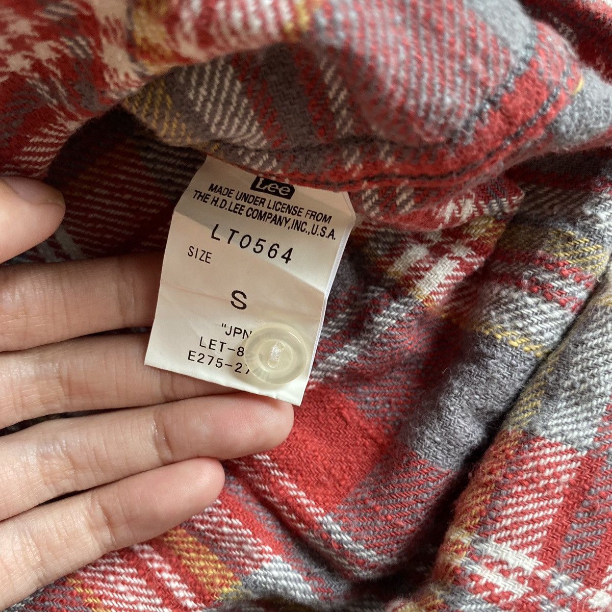 Lee × Vintage Lee LT0564 Flannel Longsleve Slim Fit Size US S / EU 44-46 / 1 - 3 Thumbnail