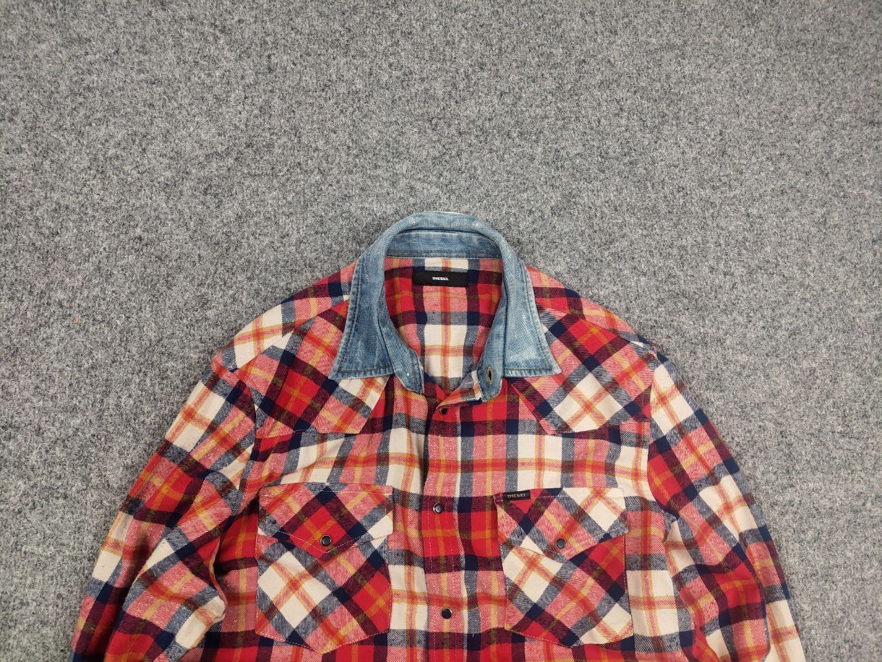 Diesel Diesel Vintage American style Flannel shirt red Long sleeve Size US M / EU 48-50 / 2 - 4 Thumbnail