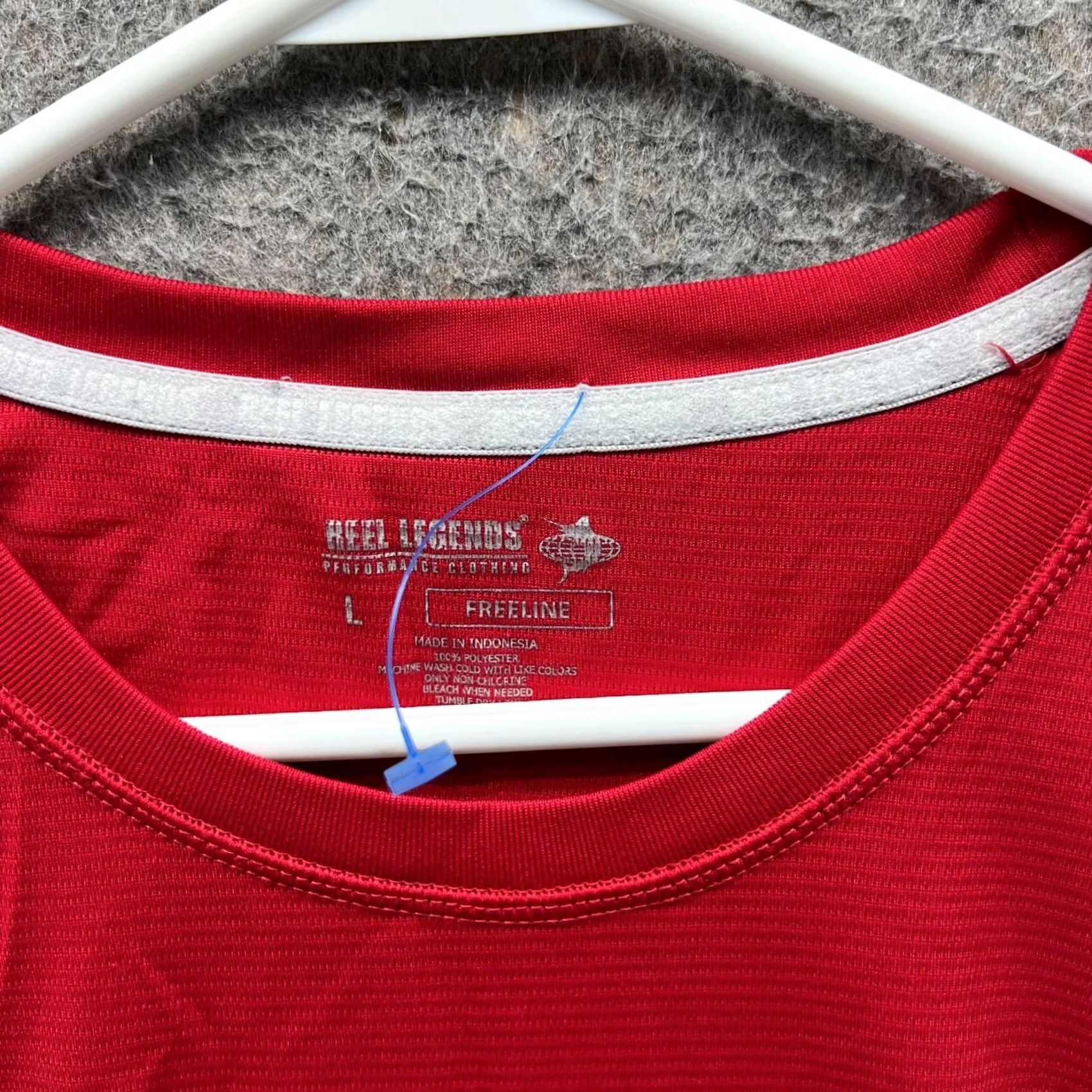 Vintage VINTAGE Reel Legends Shirt Mens Large Red Crewneck Polyester Short Sleeve Logo Size US L / EU 52-54 / 3 - 7 Thumbnail
