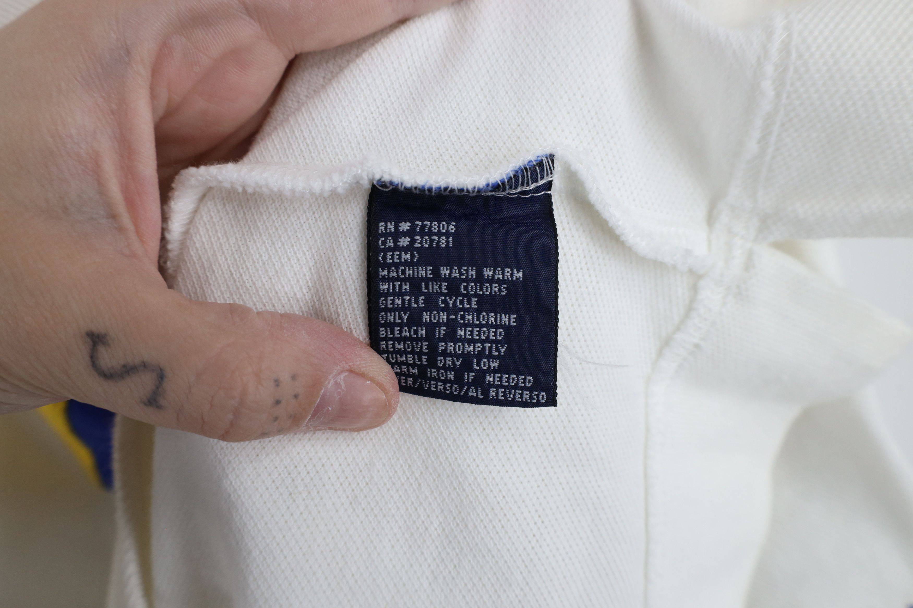 Tommy Hilfiger Vintage 90s Tommy Hilfiger Sailing Flag Collared Polo Shirt Size US XXL / EU 58 / 5 - 10 Thumbnail