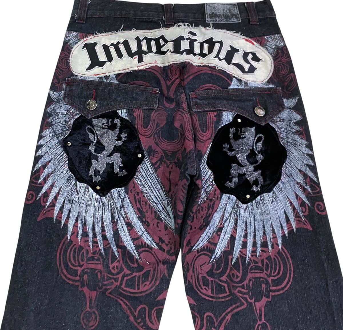 Japanese Brand Rare Design Vintage Japanese Brand Red Ape Baggy Jeans 2000s Size US 38 / EU 54 - 3 Thumbnail